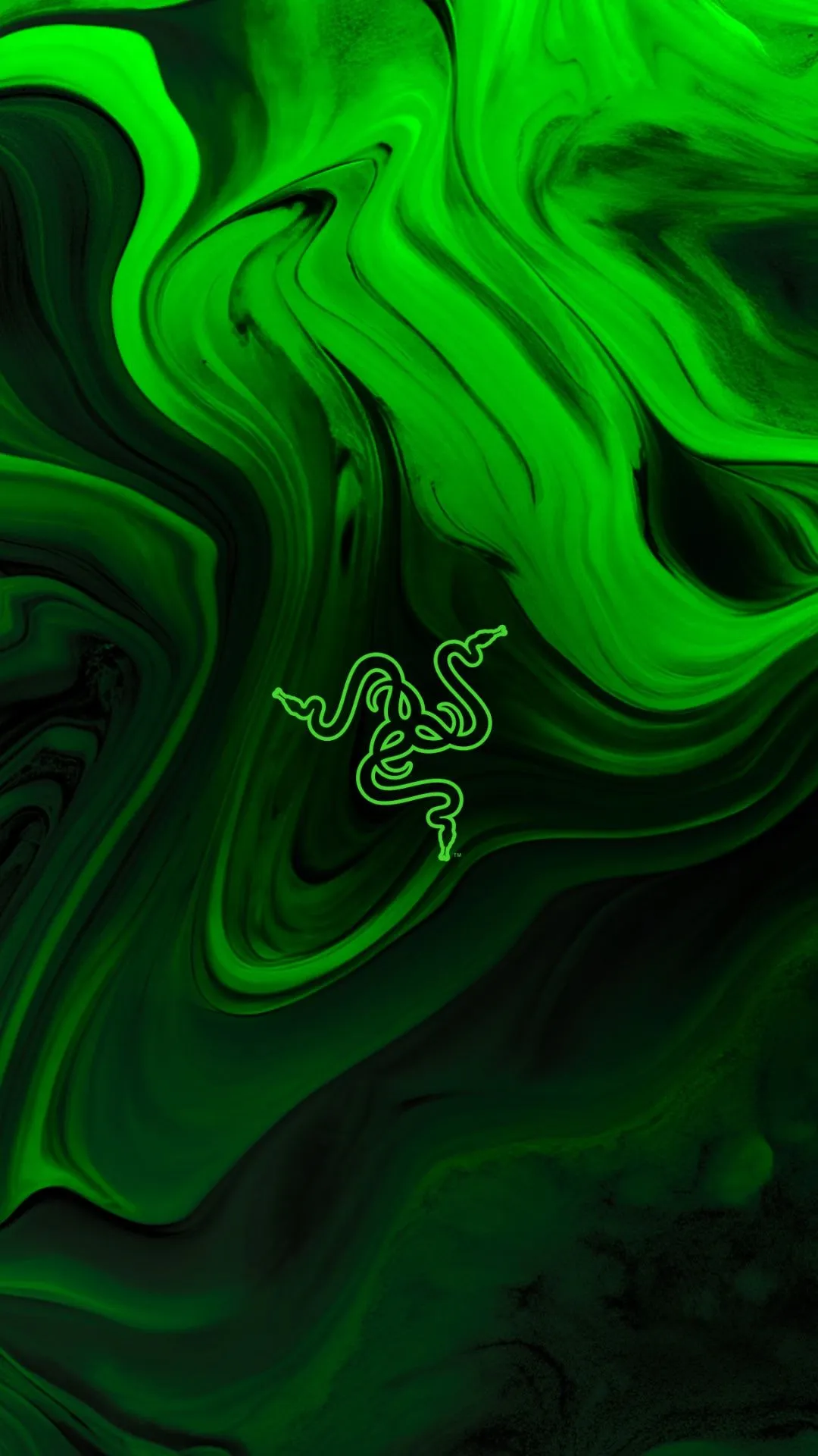 Razer Wallpaper 4K, Green abstract, Green background