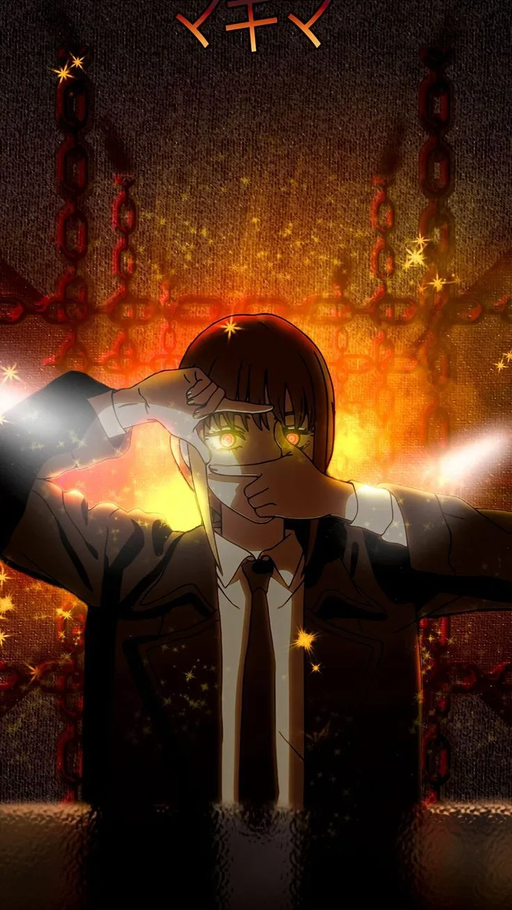 Wallpaper anime, chainsaw man, makima, chains, dark, AI 4K by Anime Edit. Download wallpaper anime, chainsaw man, makima, chains, dark for free