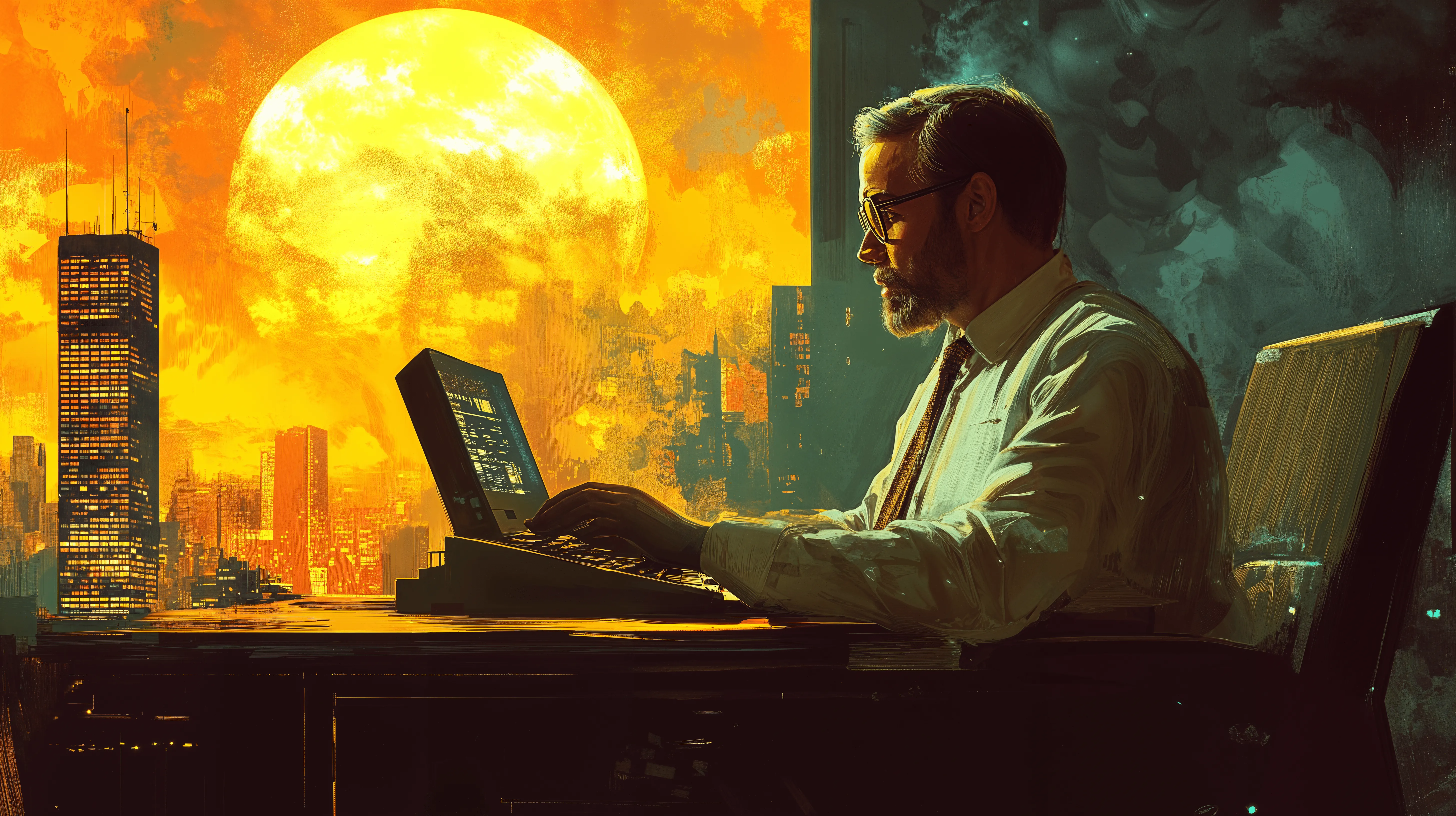 Productive Programmer: 4K Ultra HD Wallpaper for Business Minds