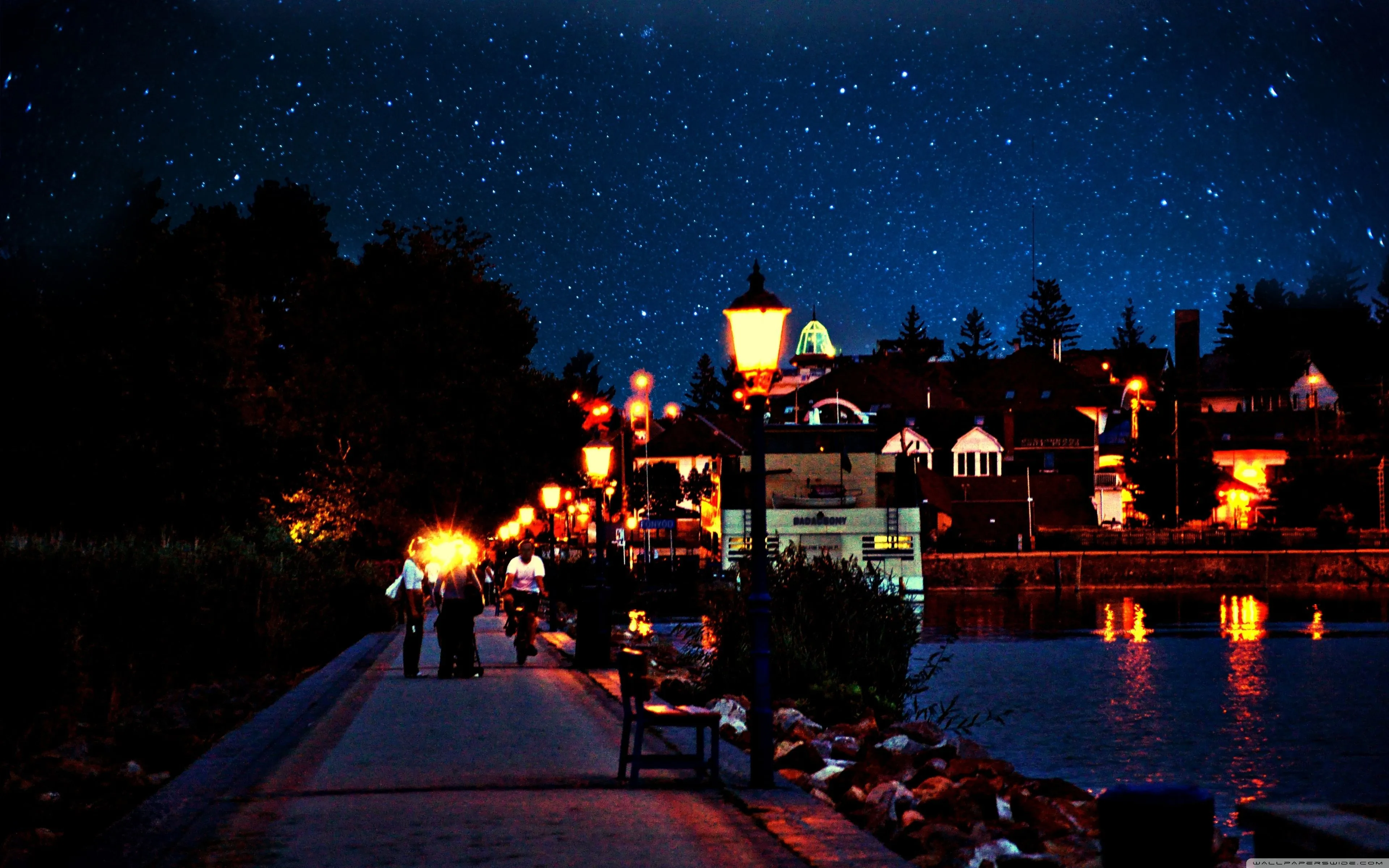 Summer Night Wallpaper, HD Background on WallpaperBat