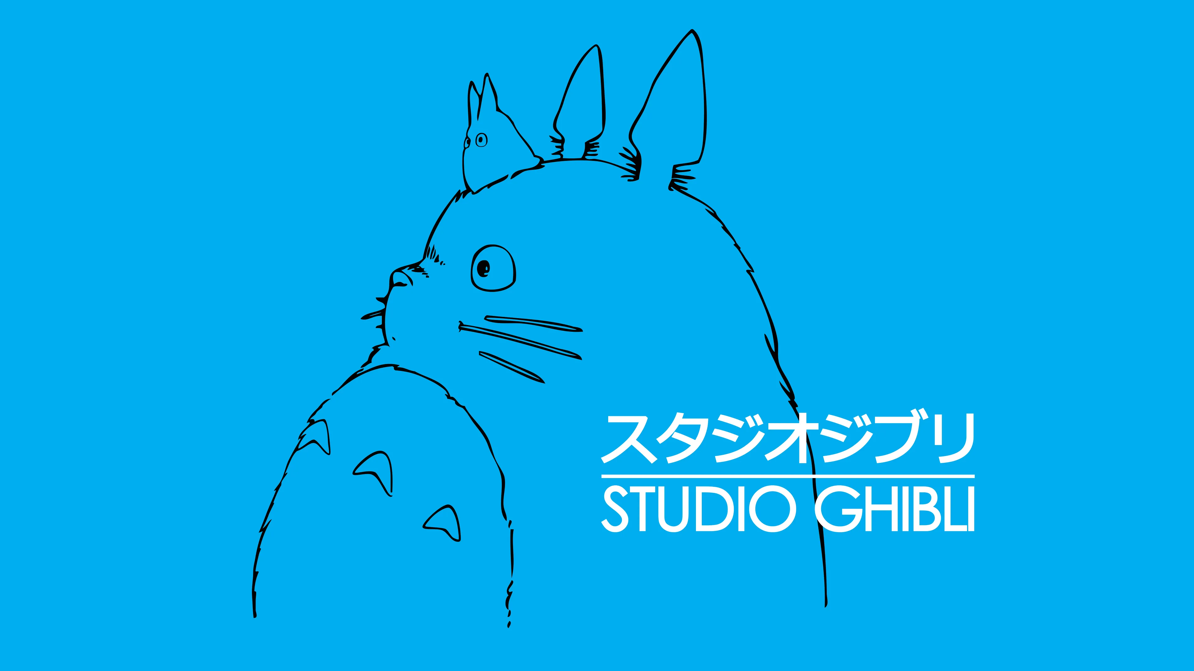 Studio Ghibli Wallpaper 4K, Totoro, 5K, 8K, Blue aesthetic