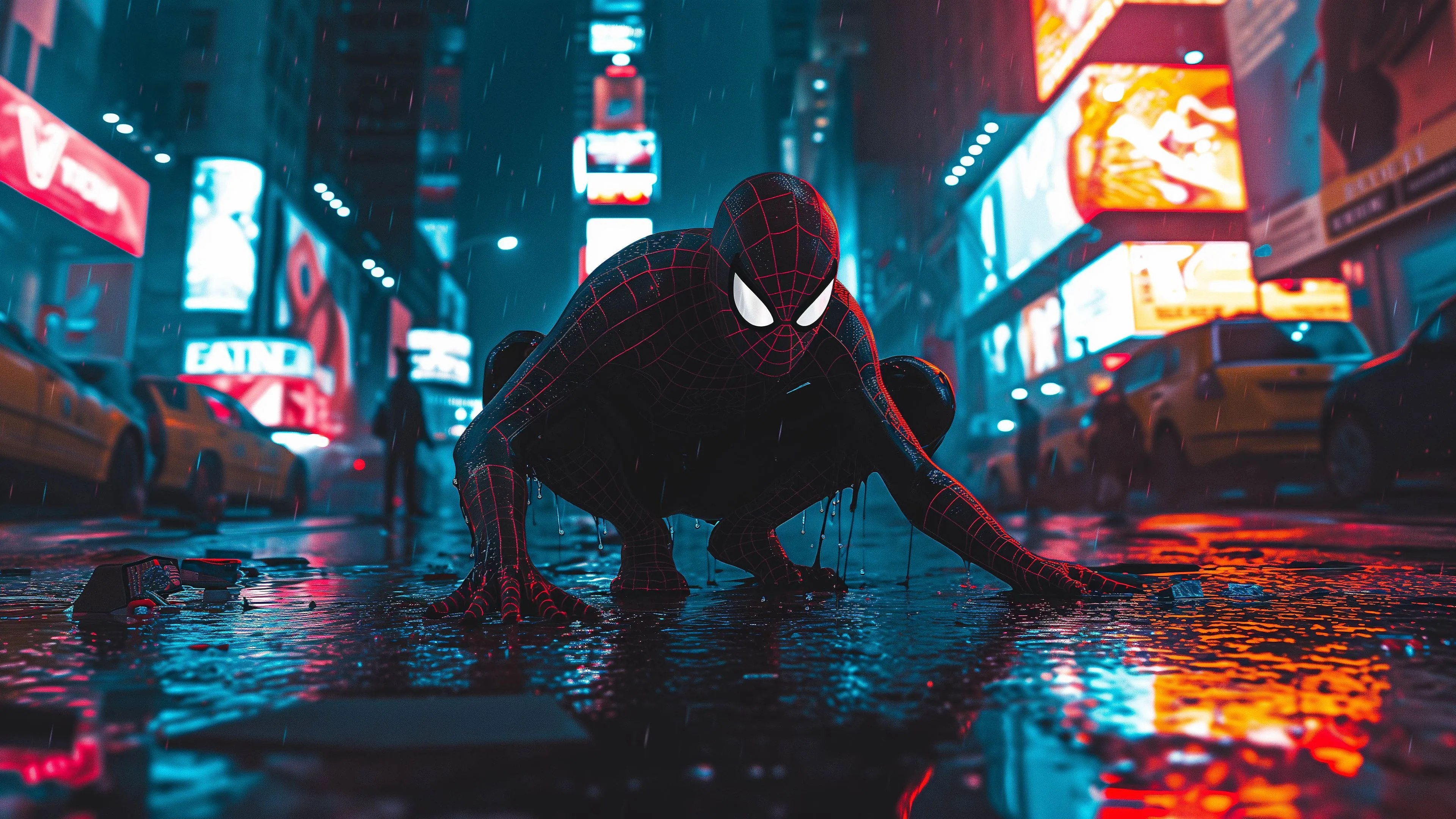 4K Dark Spiderman Wallpaper