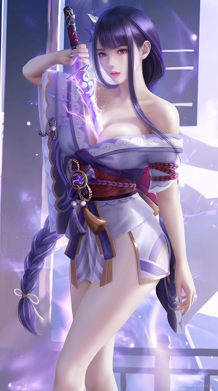 Purple anime 1080P, 2K, 4K, 5K HD wallpaper free download