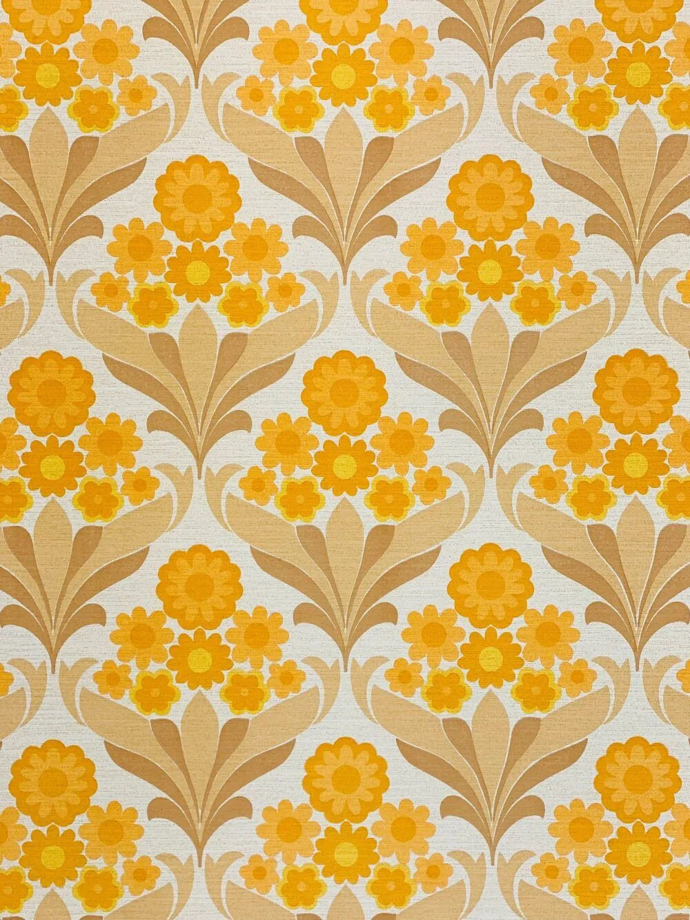 Retro Floral Wallpaper 70s