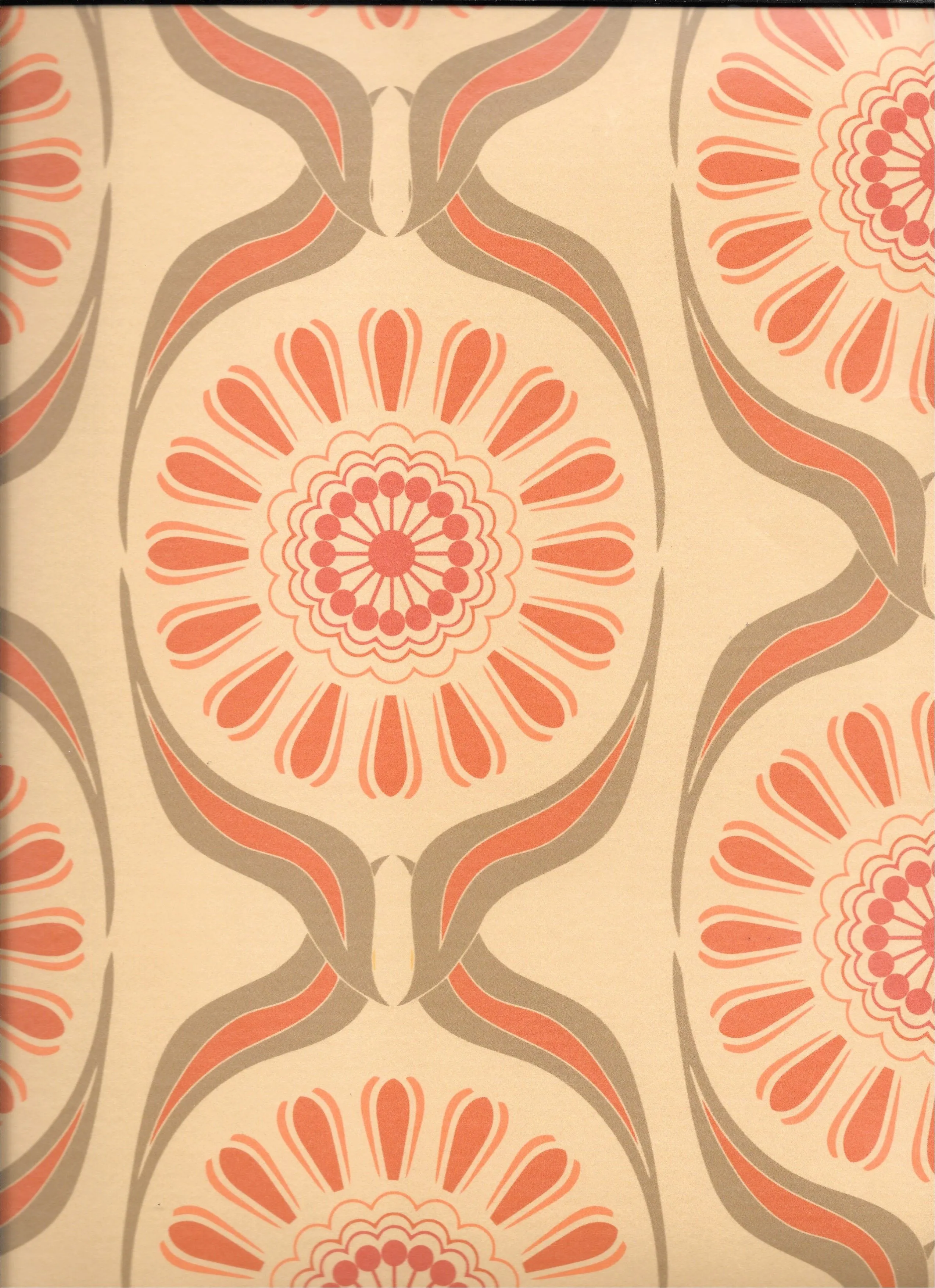 Retro Wallpaper. Geometric Wallpaper 70s Wallpaper. Vintage Wallpaper