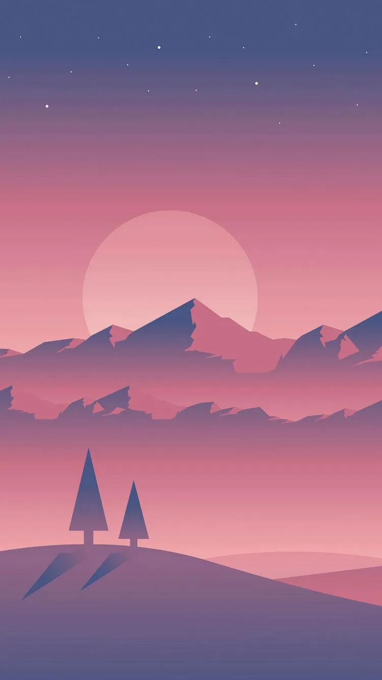 Landscape Sunset Minimal 4k iPhone 6, iPhone 6S, iPhone 7 , HD 4k Wallpaper, Image, Background, Photos and Picture