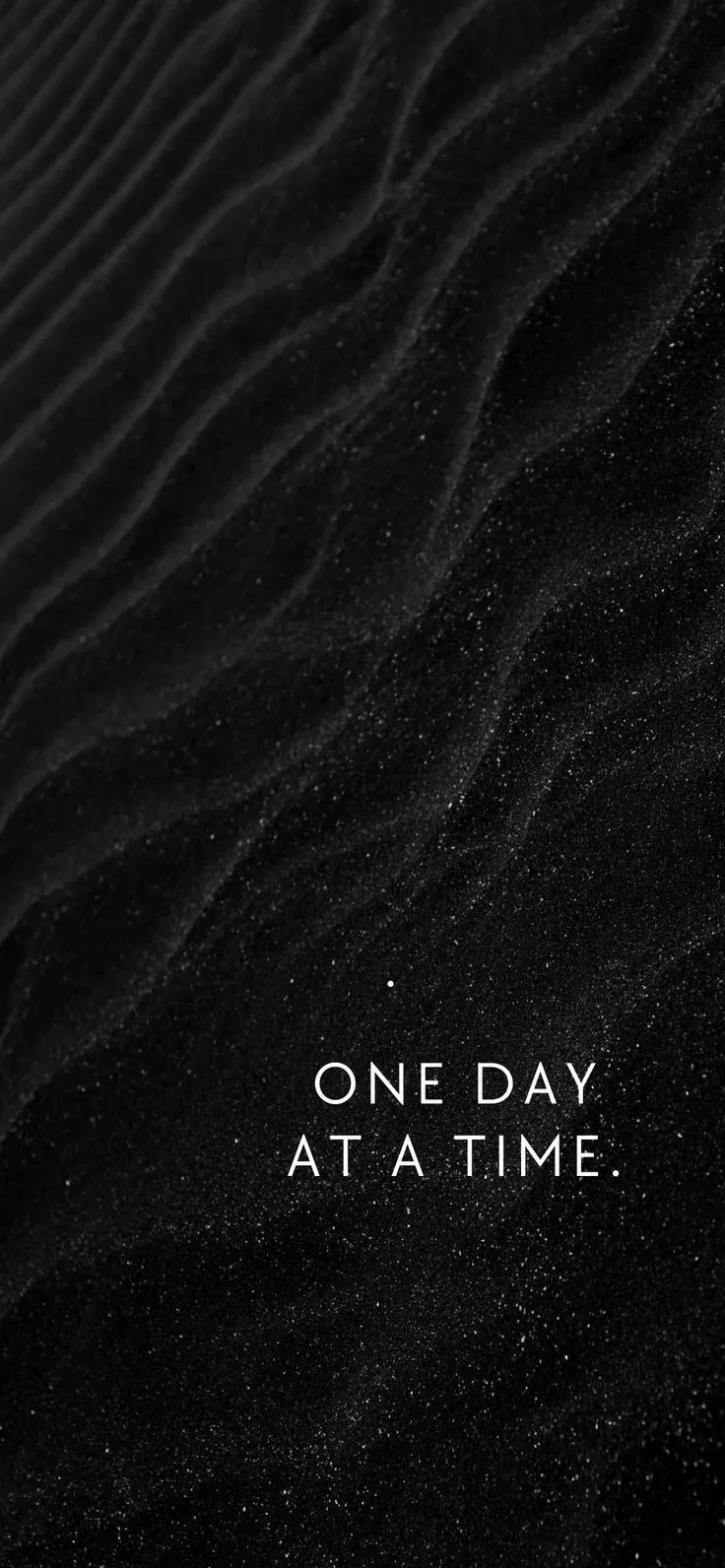 Simple Black Motivational Wallpaper to Stay Calm and Centered Daily