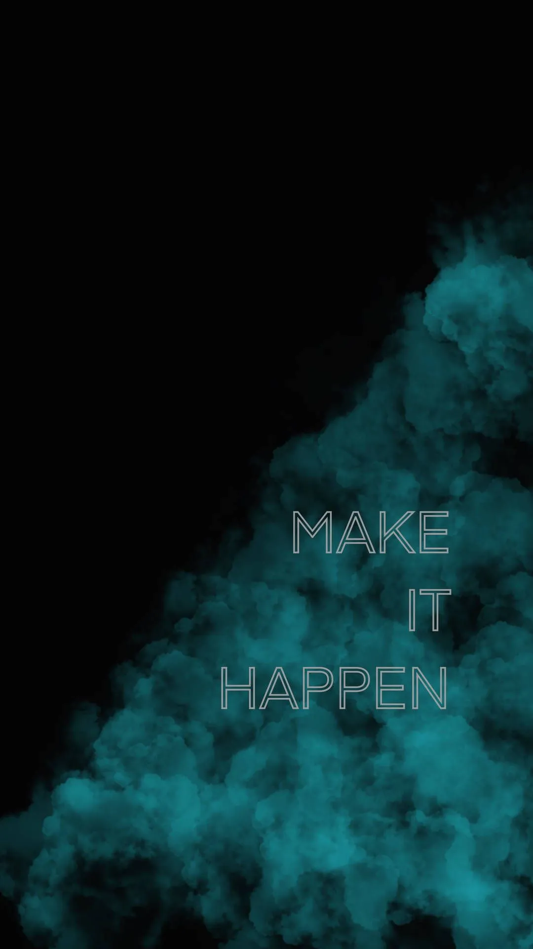 Download Blue Green Black Motivation Wallpaper