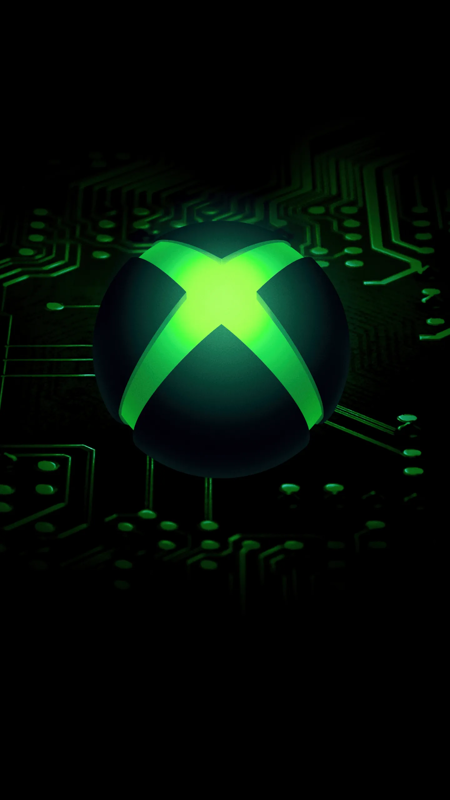 Xbox Wallpaper 4K, AMOLED, Dark aesthetic, Glowing