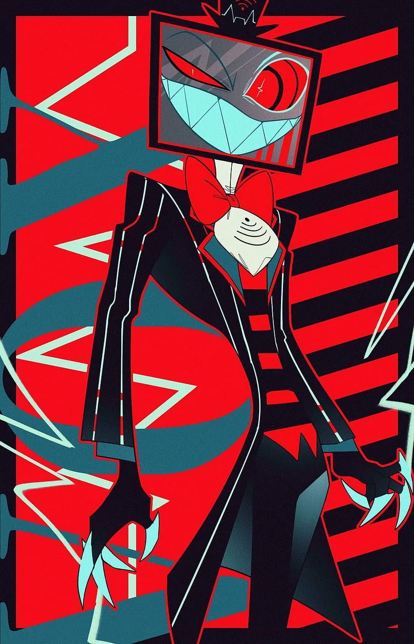 Vox, red, hazbin, art, hazbin hotel HD phone wallpaper