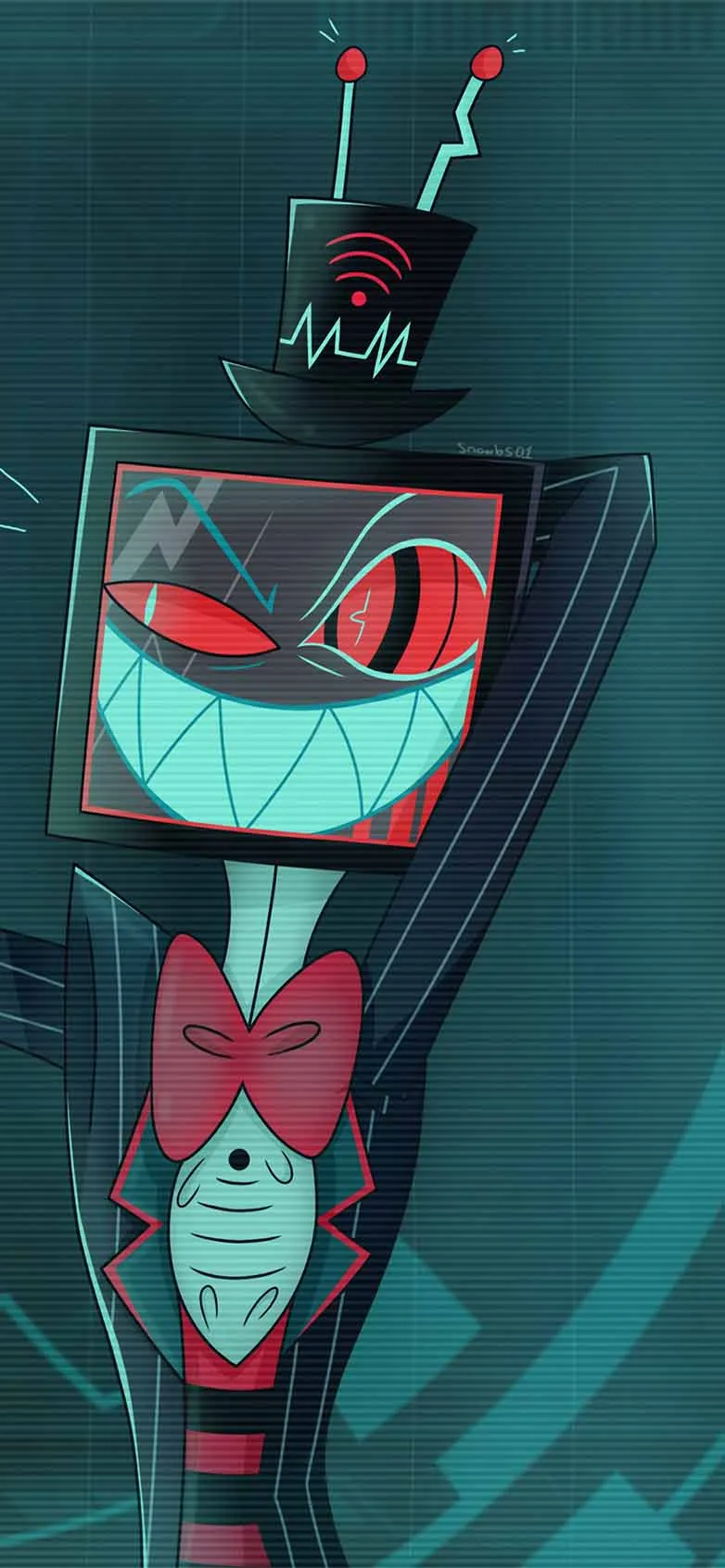 Hazbin Hotel Vox Digital Villain Wallpaper Wallpaper HD