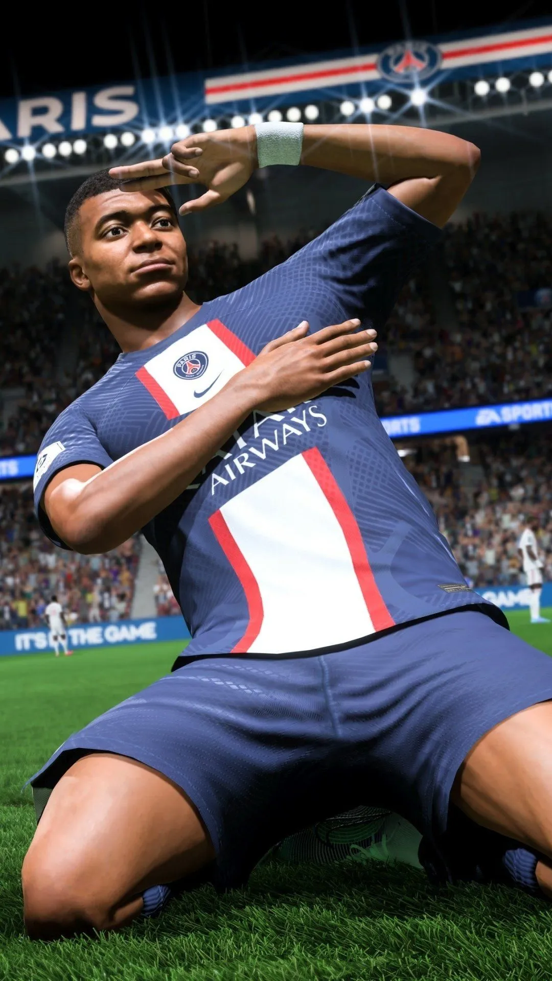 Kylian Mbappé FIFA 23 Phone Wallpaper: Ultimate Soccer Gaming Vibes