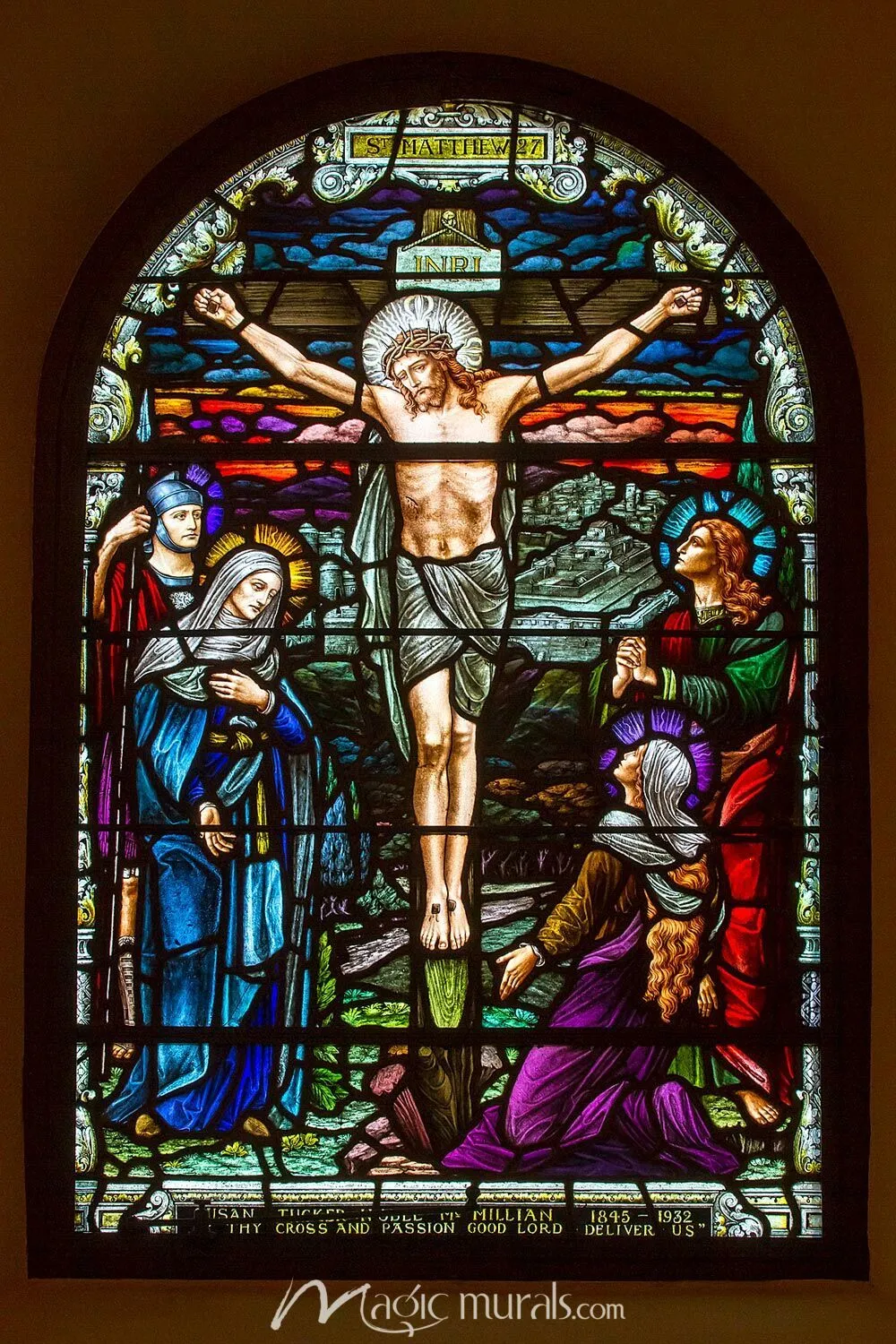 Crucifixion Stained Glass