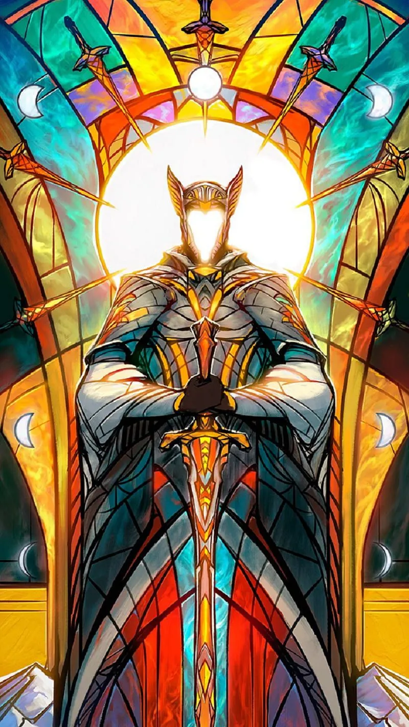 History of Benalia, dominaria, gathering, glass, knight, magic, saga, stained, HD phone wallpaper