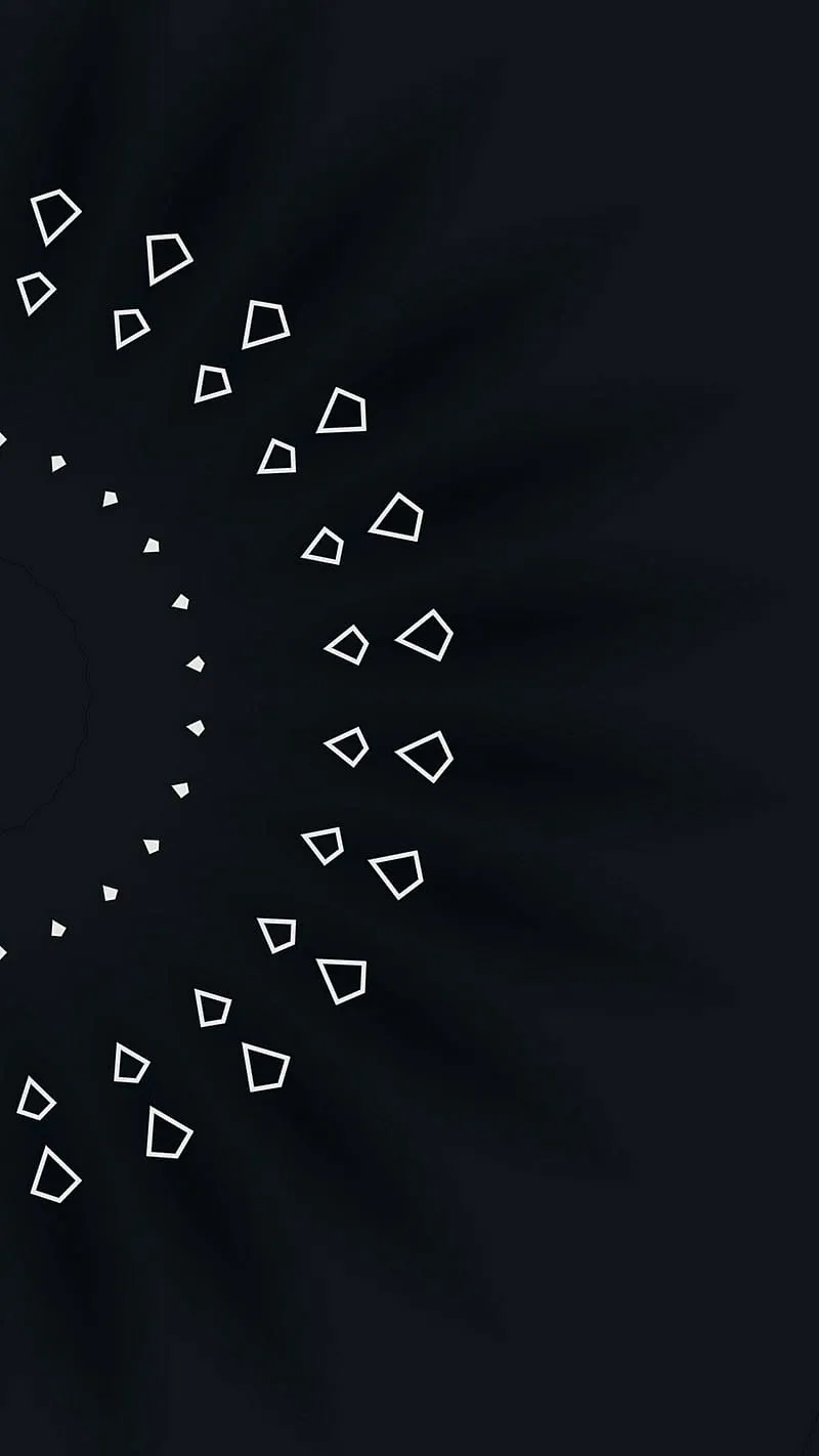 Minimal diamond, asymmetry, black, black and white, dark, diamond, minimal, minimalist, HD phone wallpaper