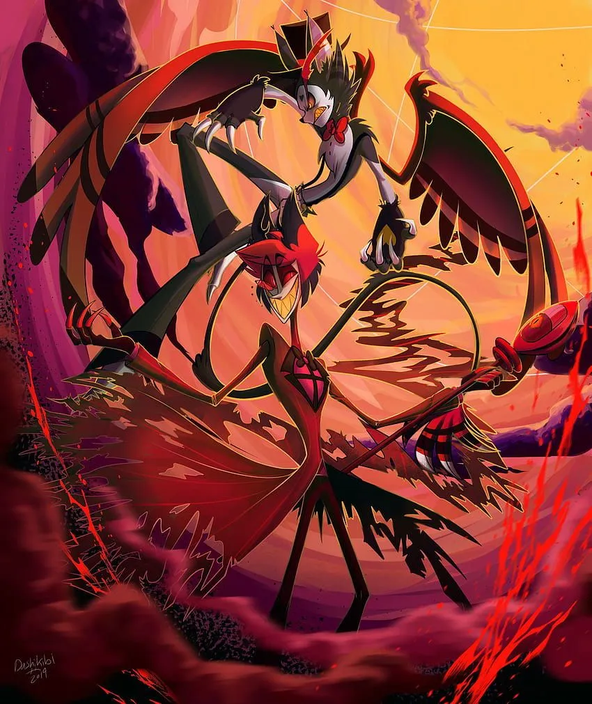 Alastor and Husk, husk hazbin hotel HD phone wallpaper