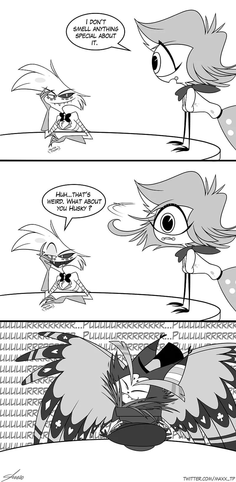 Catnip, angel dust, hazbin hotel, husk, niffty, HD phone wallpaper