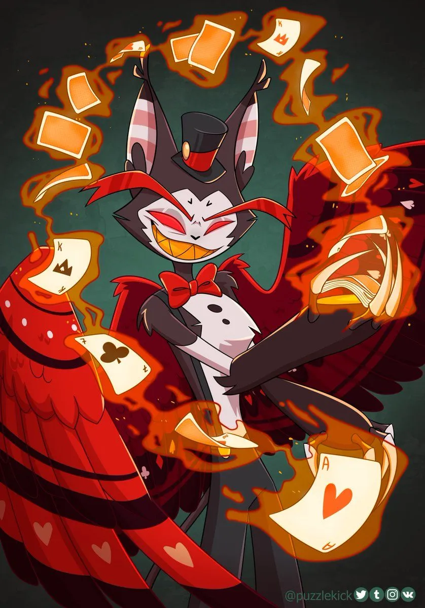 husk #hazbinhotel #hazbinhotelhusk Just wanted to draw Husk with Gambit powers