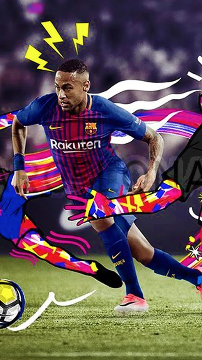 Neymar, 2017, 2018, barcelona, fcb, football, msn, soccer, HD phone wallpaper
