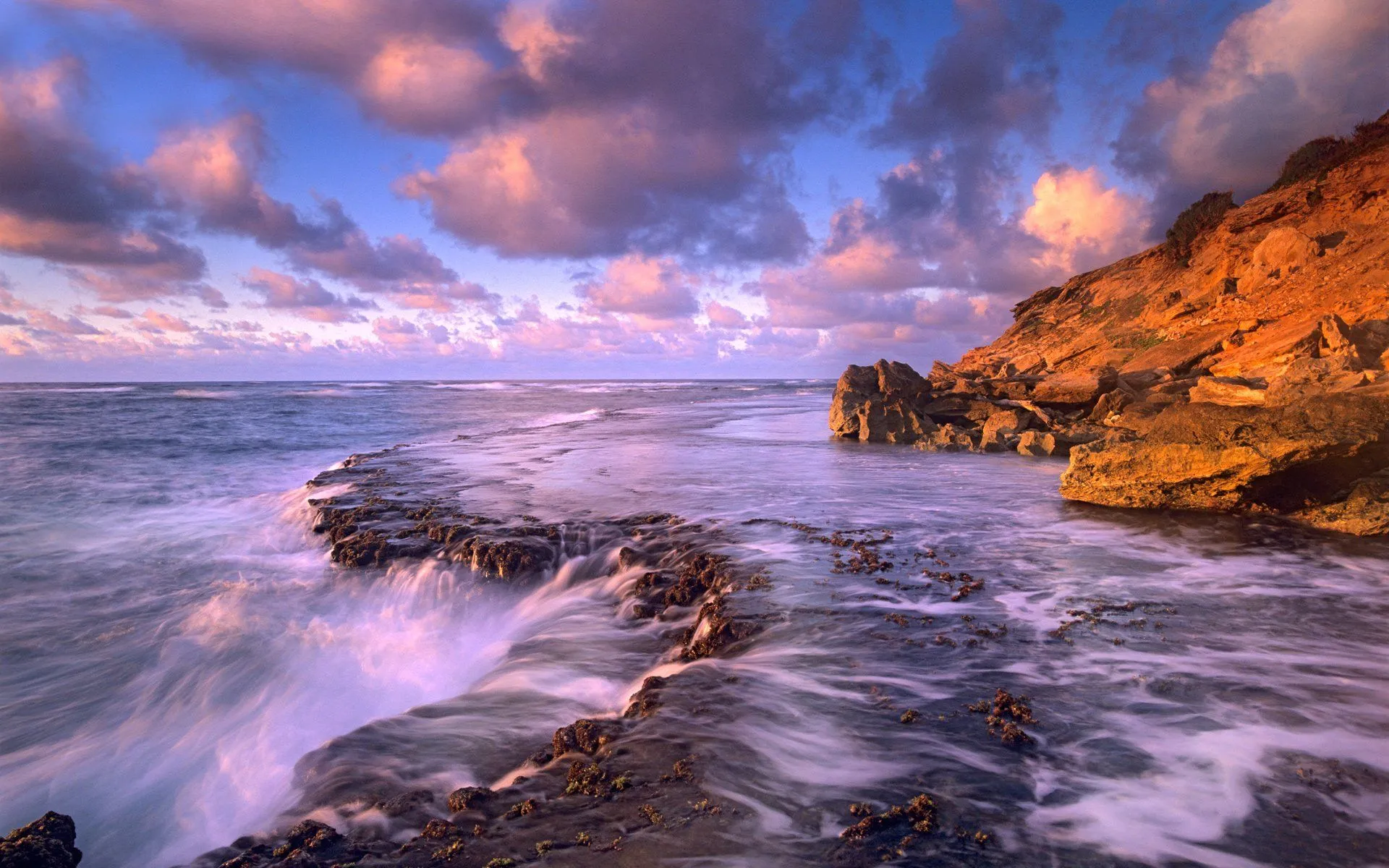 Serene Coastal Sunset: Stunning Nature HD Wallpaperx1200