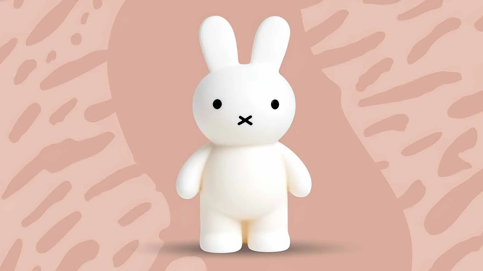 Miffy Bunny Cute Plastic Toy Pink Aesthetic Simple Wallpaper 4k