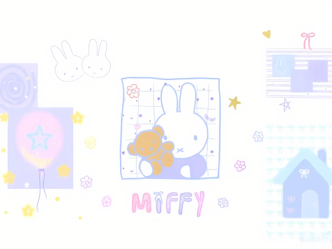 2k米菲兔壁纸｜可爱卡通背景- Miffy「哲风壁纸」