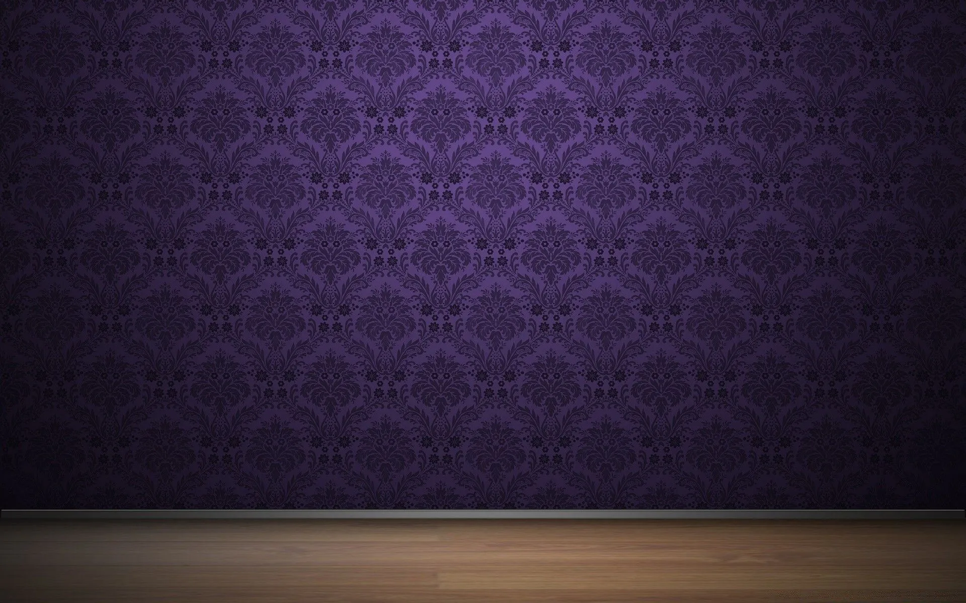 Purple wallpaper with black pattern