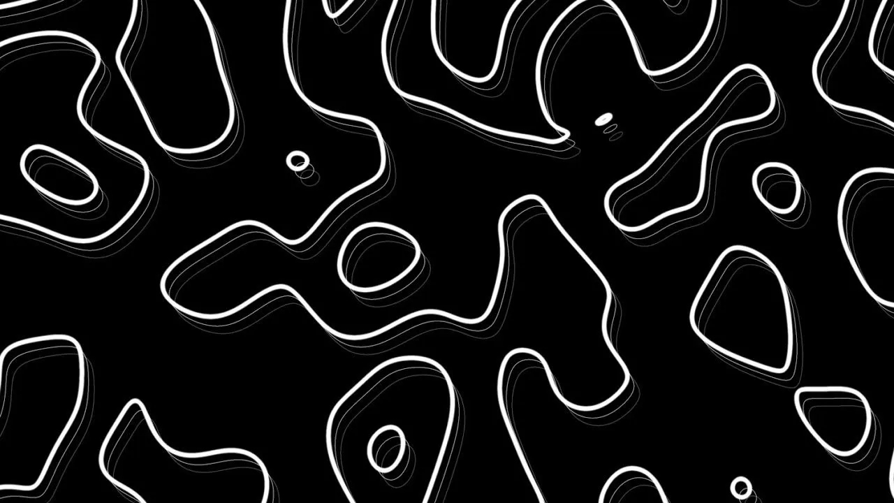 Topographic Background Video. Abstract Wave Wallpaper Map Screensaver. Copyright Free