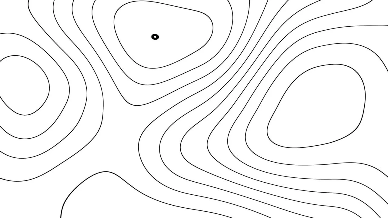 10 Hour Black And White Contour Line Wallpaper –Monochromatic Minimalist Abstract Screensaver
