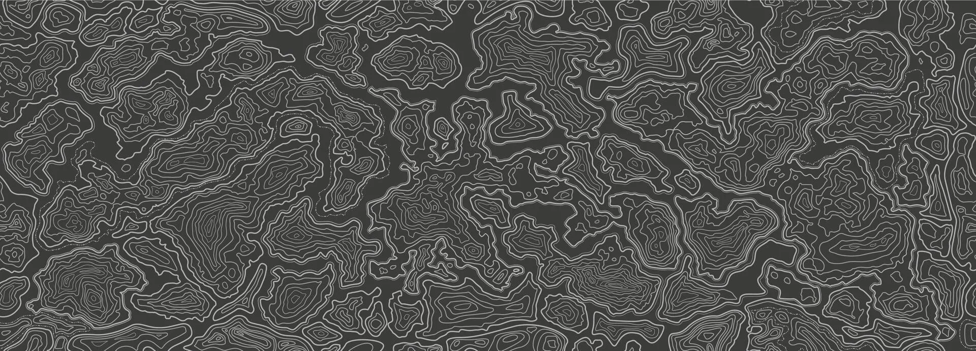 Contour map. Topographic texture with topo lines of relief, abstract geographic background and seamless terrain pattern illustration