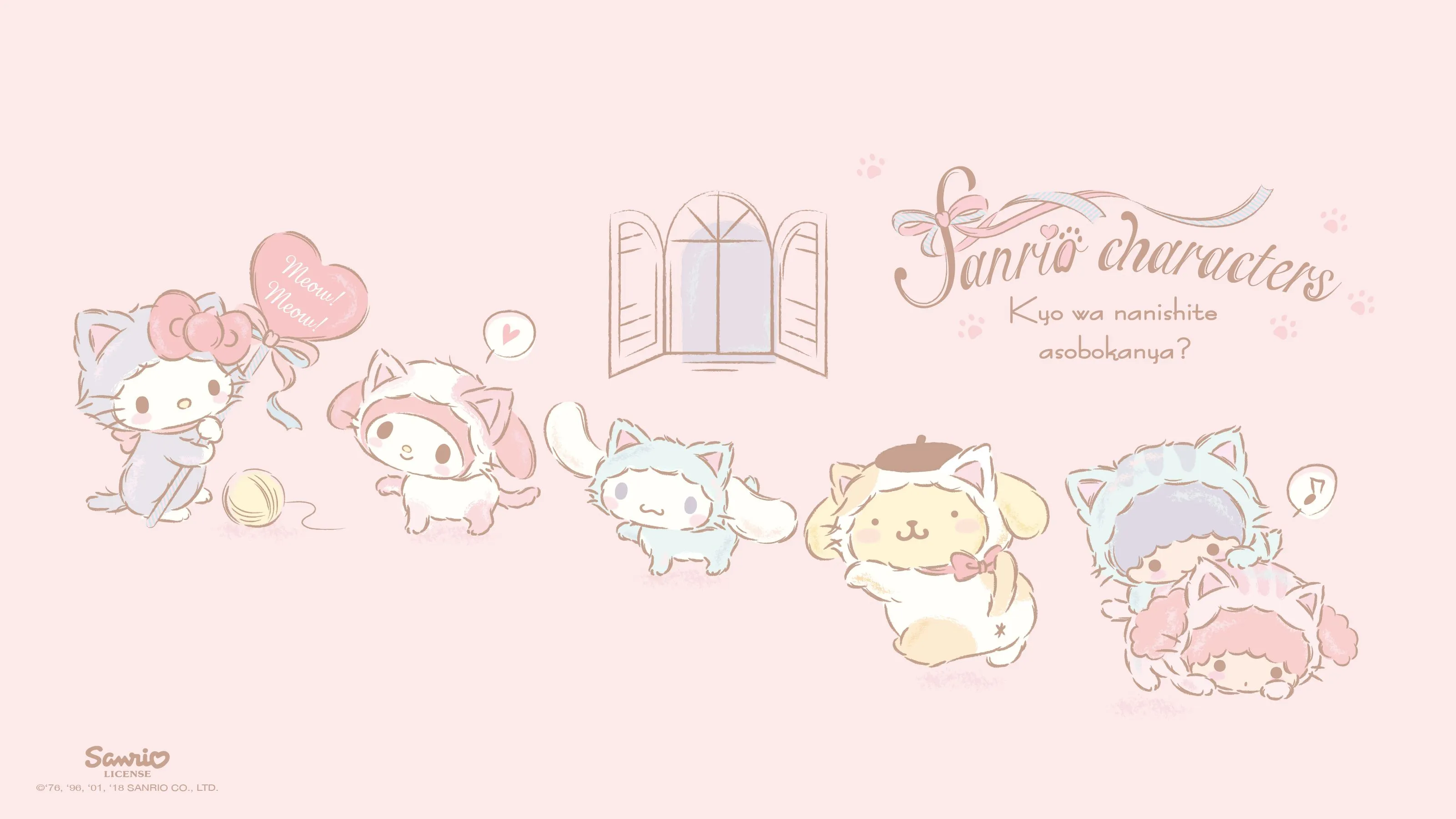 Discover 23 PC background and sanrio wallpaper ideas. my melody wallpaper, hello kitty, cute wallpaper and more