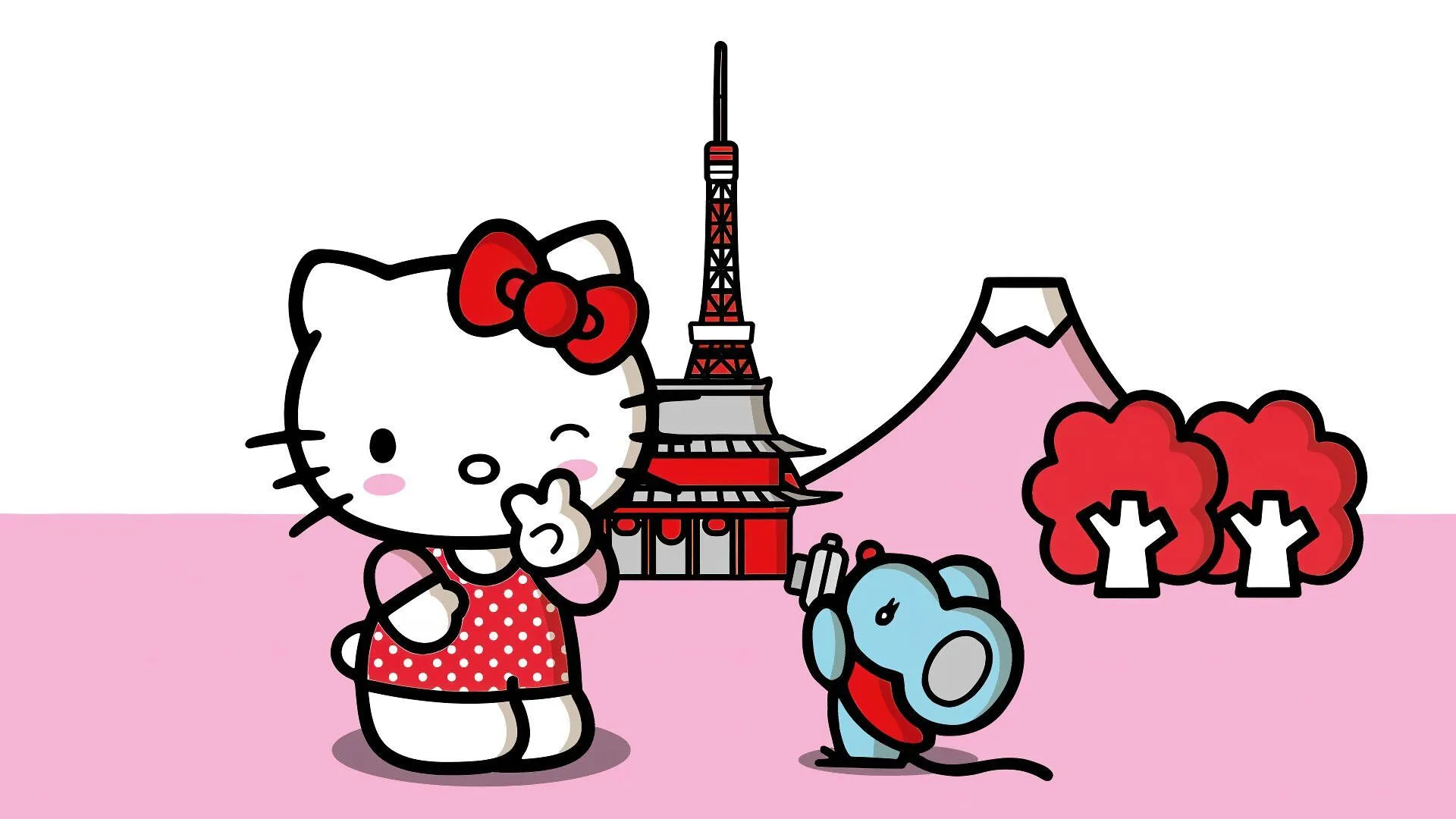 Hello Kitty: Kawaii Tokyo Pink HD Wallpaperx1080