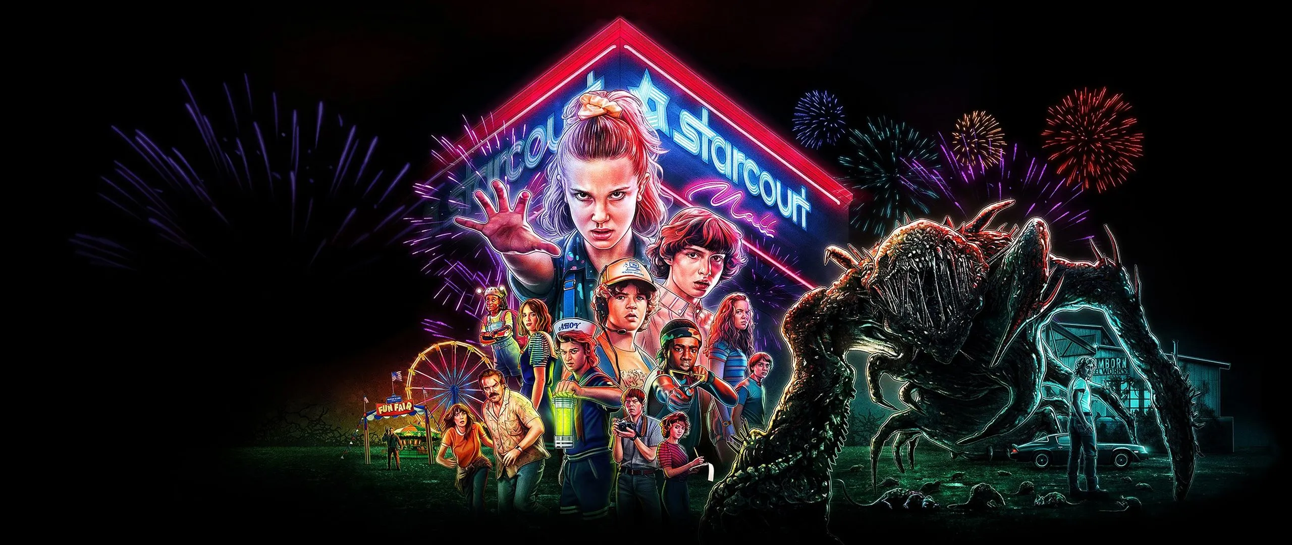 Stranger Things Wallpaper 4K, Netflix series, 5K, Neon art