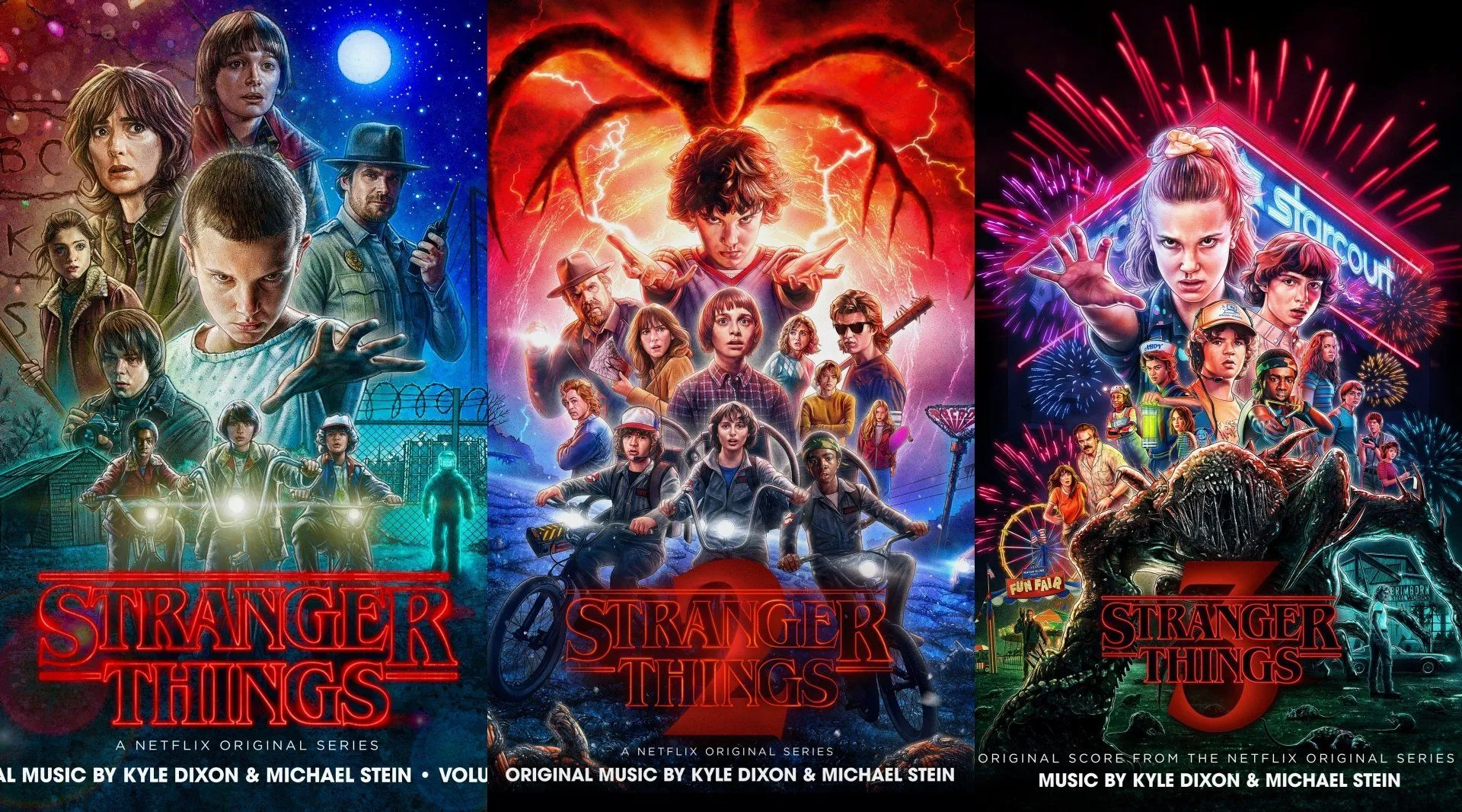 Stranger Things Trilogy 5K Ultra HD Wallpaper