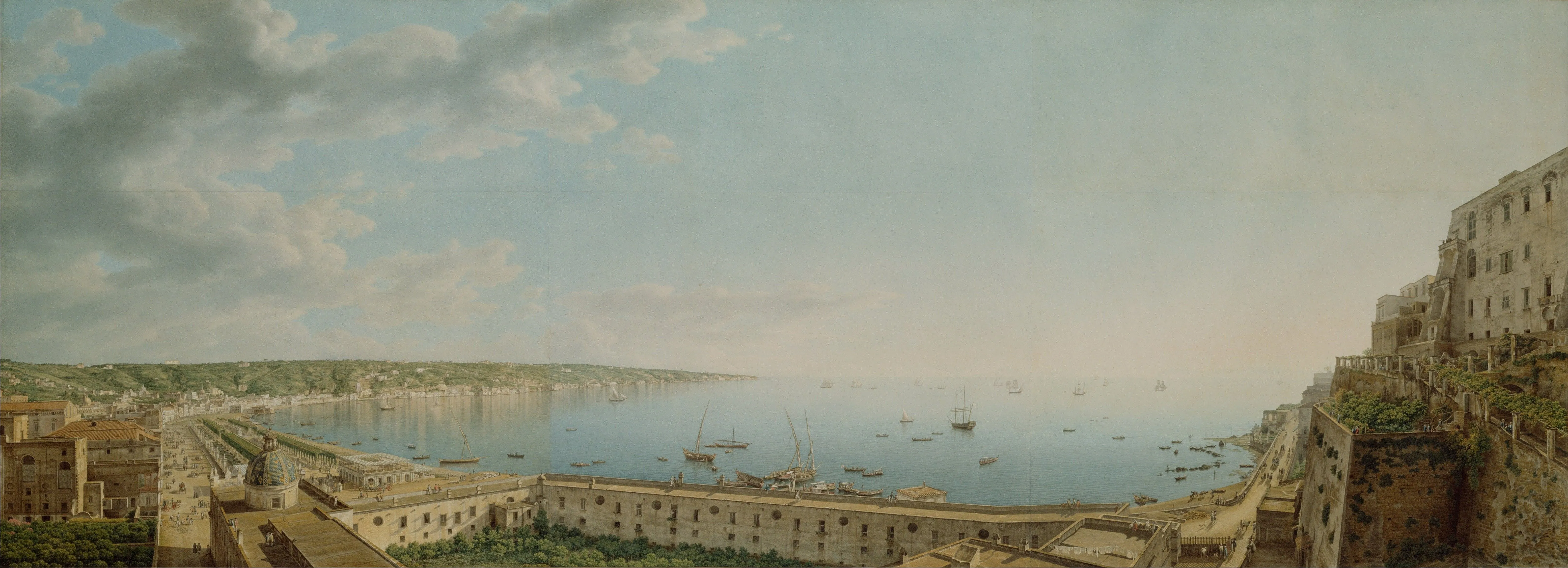 painting, Classic Art, Naples, Landscape, Coast Wallpaper HD / Desktop and Mobile Background