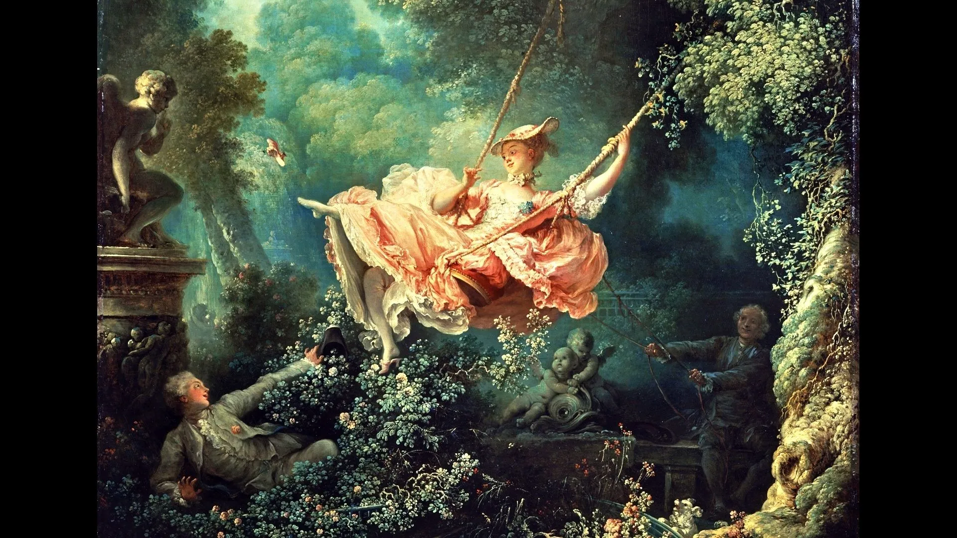 The Swing By Jean Honoré Fragonard HD Wallpaper
