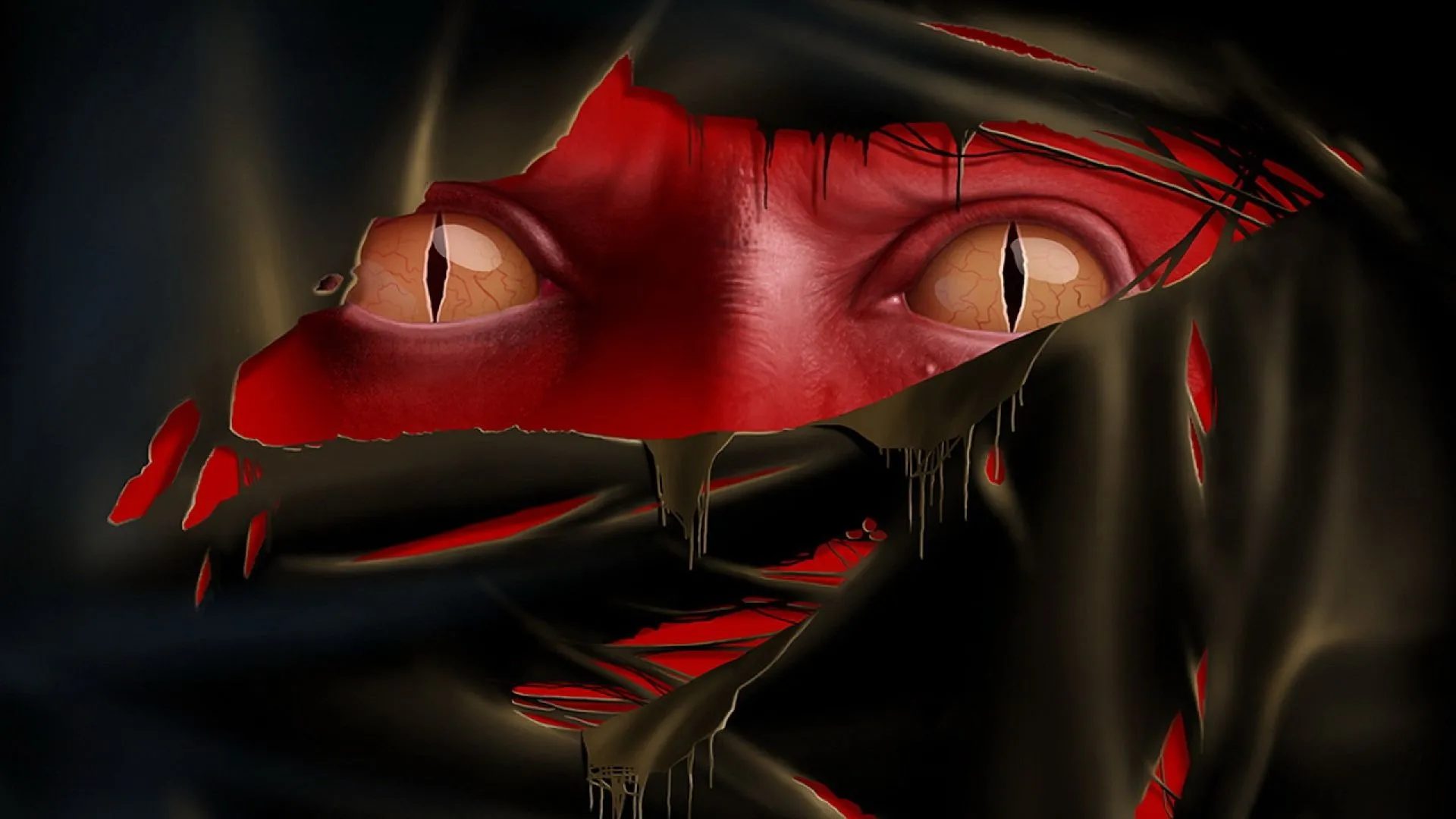 Desktop wallpaper: Creepy, Fantasy, Dark, Evil, Eye, Scary 4K free download for PC. 744460
