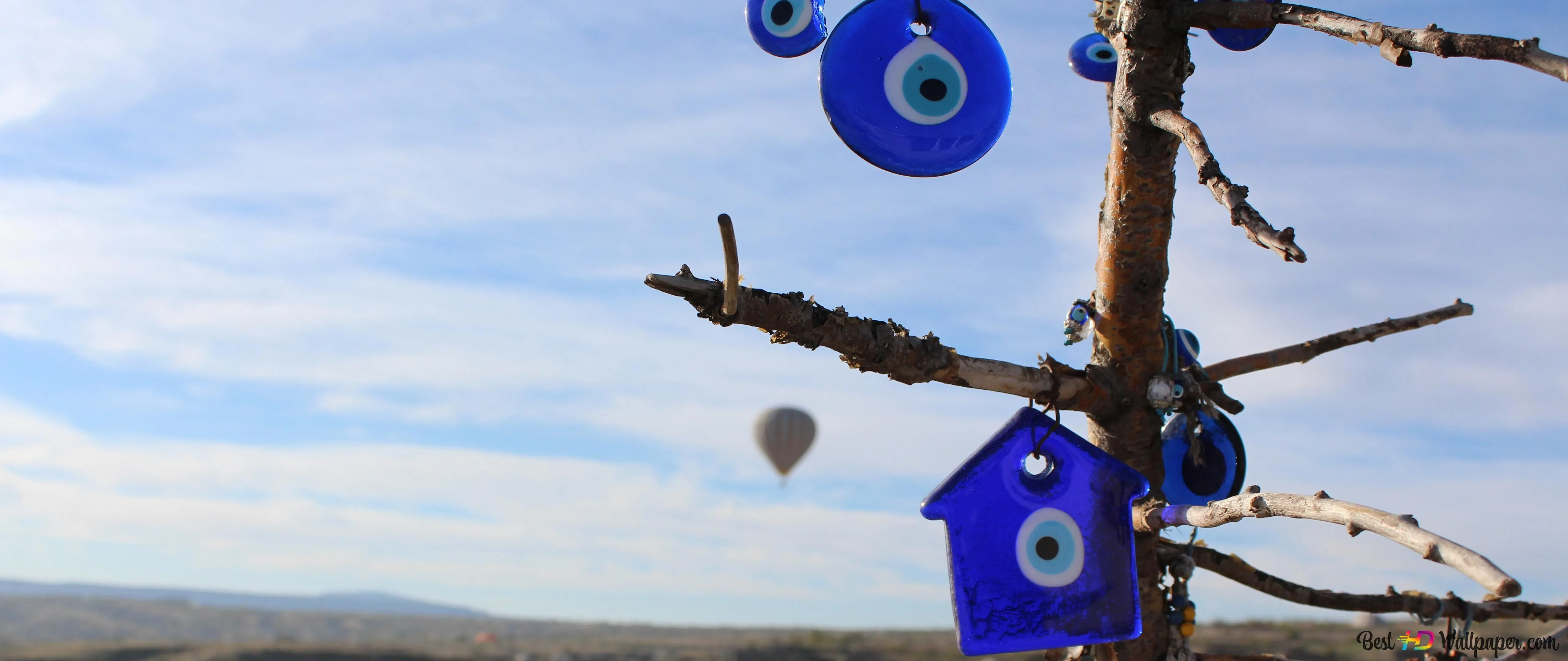 Cappadocia panorama evil eye protection 4K wallpaper download