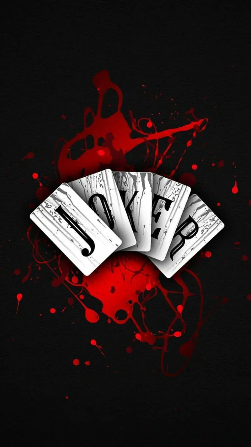 Joker cards, abstract, best, blood, blue, cards, effects, joker, love, red, HD phone wallpaper