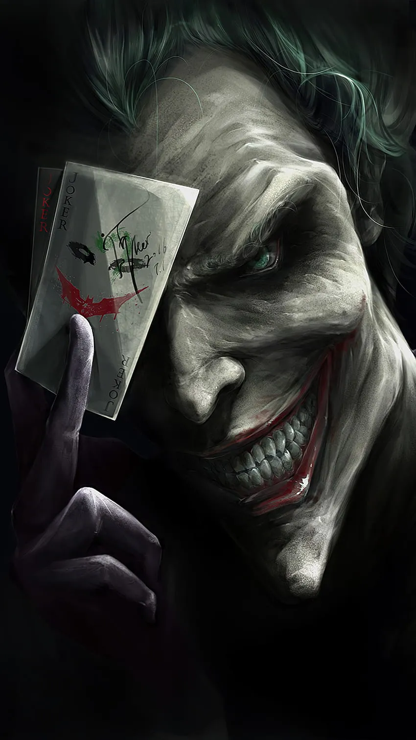 Joker, Smile, Card, phone, Background, and, joker with card HD phone wallpaper