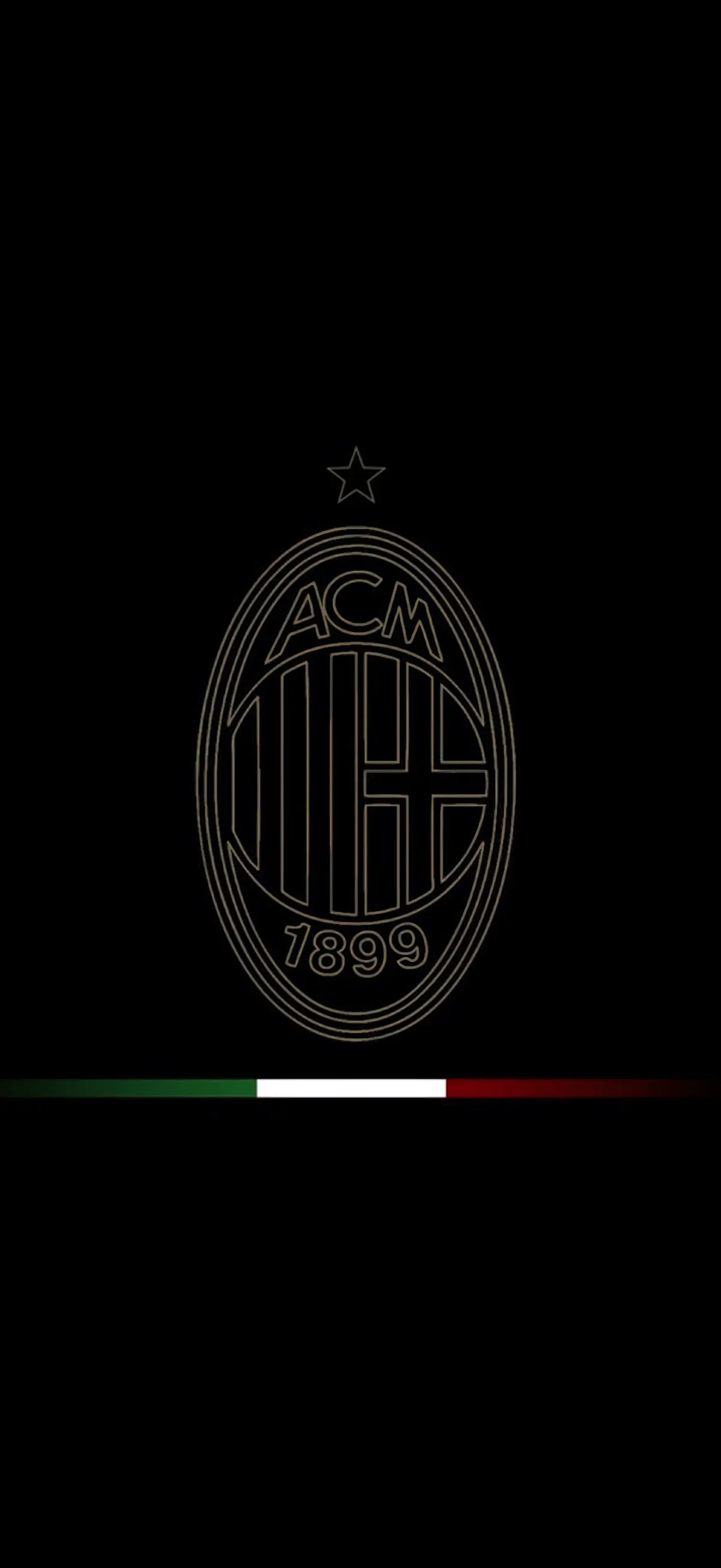 AC Milan Wallpaper 4K, Minimal logo, 5K