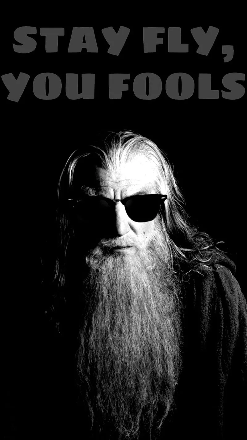 Gandalf the Wicked, beard, bro, cool, inspirational, lord of the rings, quote, HD phone wallpaper