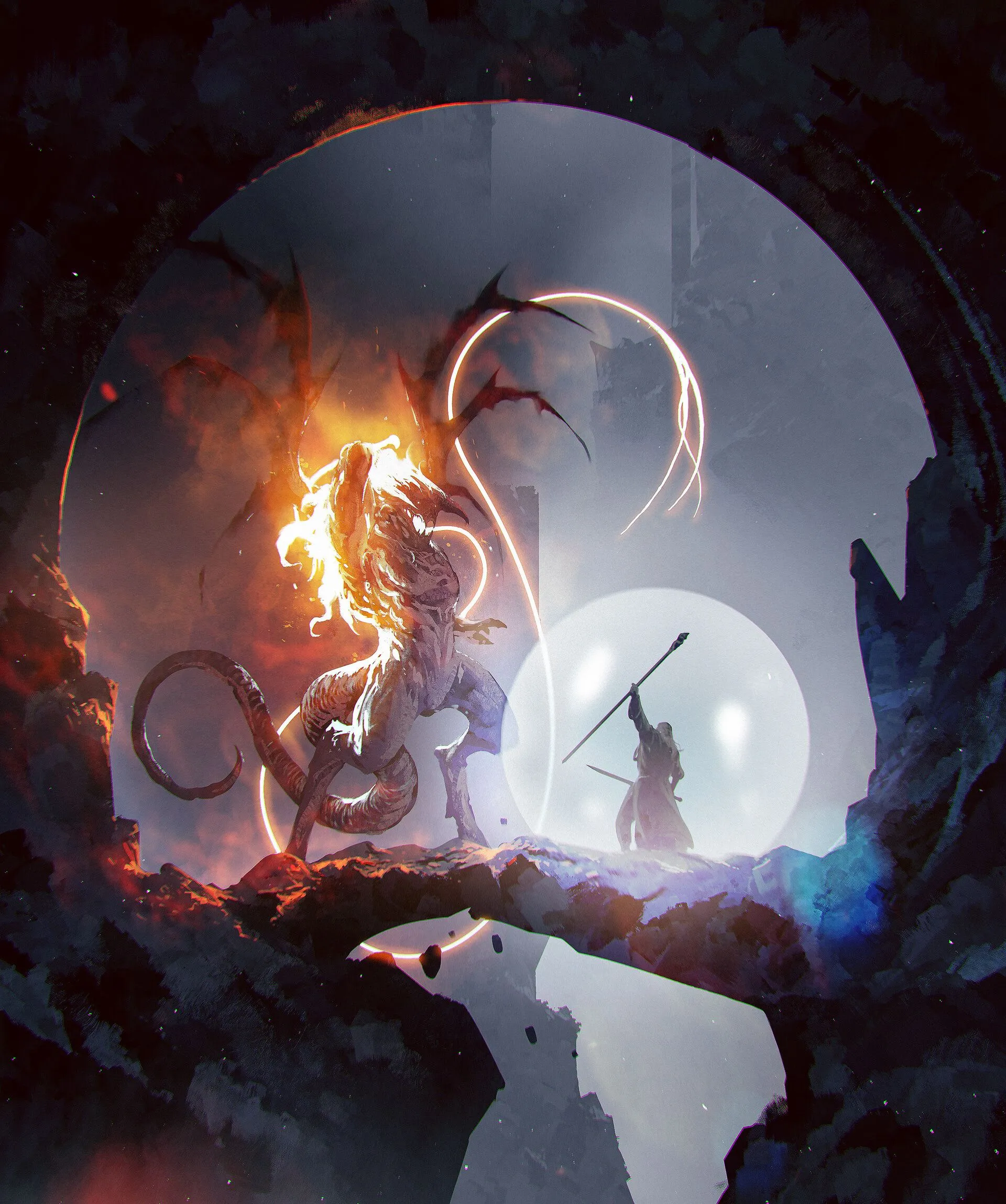 Gandalf vs. Balrog Wallpaper