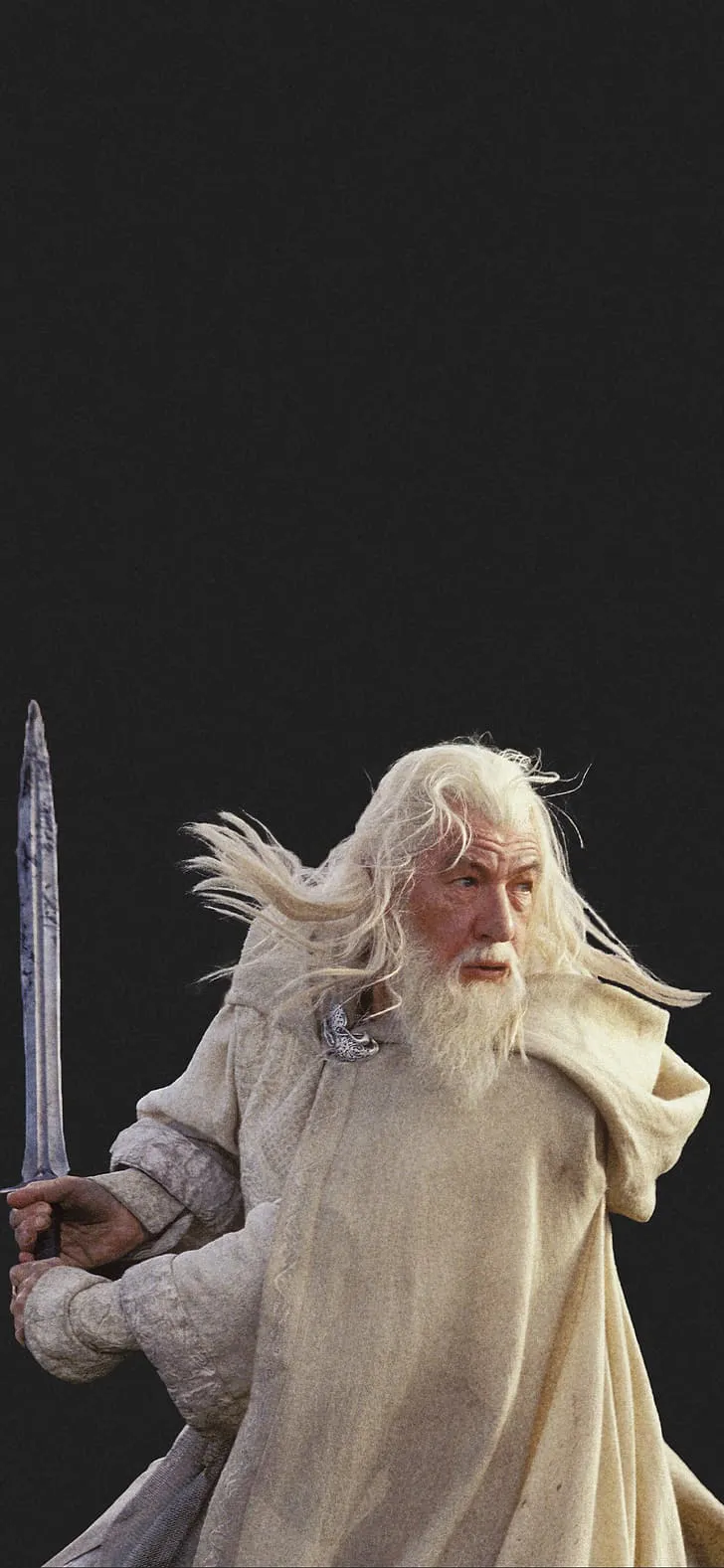 HD wallpaper: The Lord of the Rings, Gandalf, simple background, minimalism