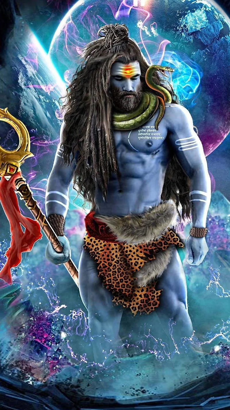 Shiva Shankar, lord shiva, blue, hindu, religious, devotional, bhakti, HD phone wallpaper