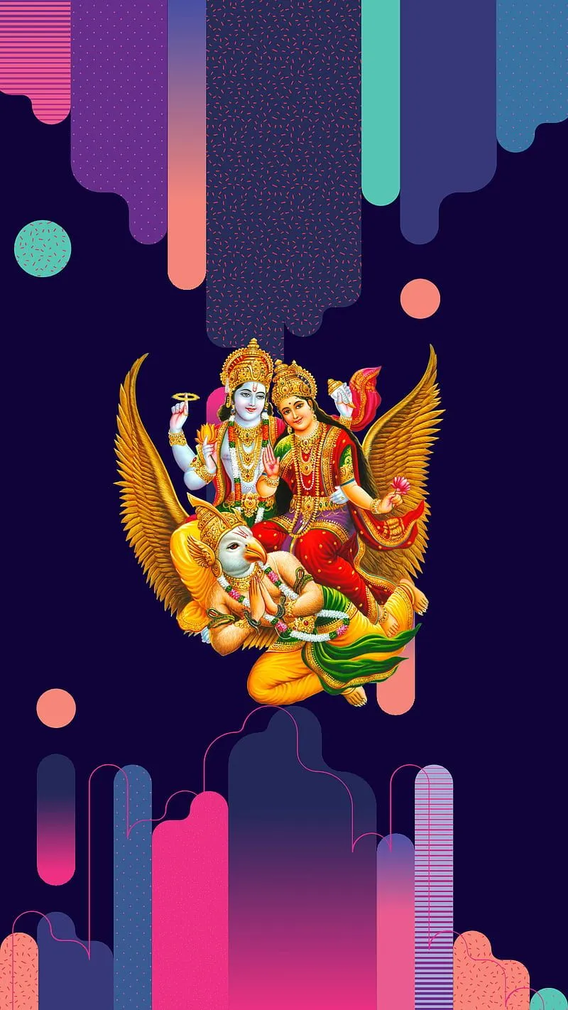 Laxminarayan, god, hinduism, laxmi, narayan, HD phone wallpaper