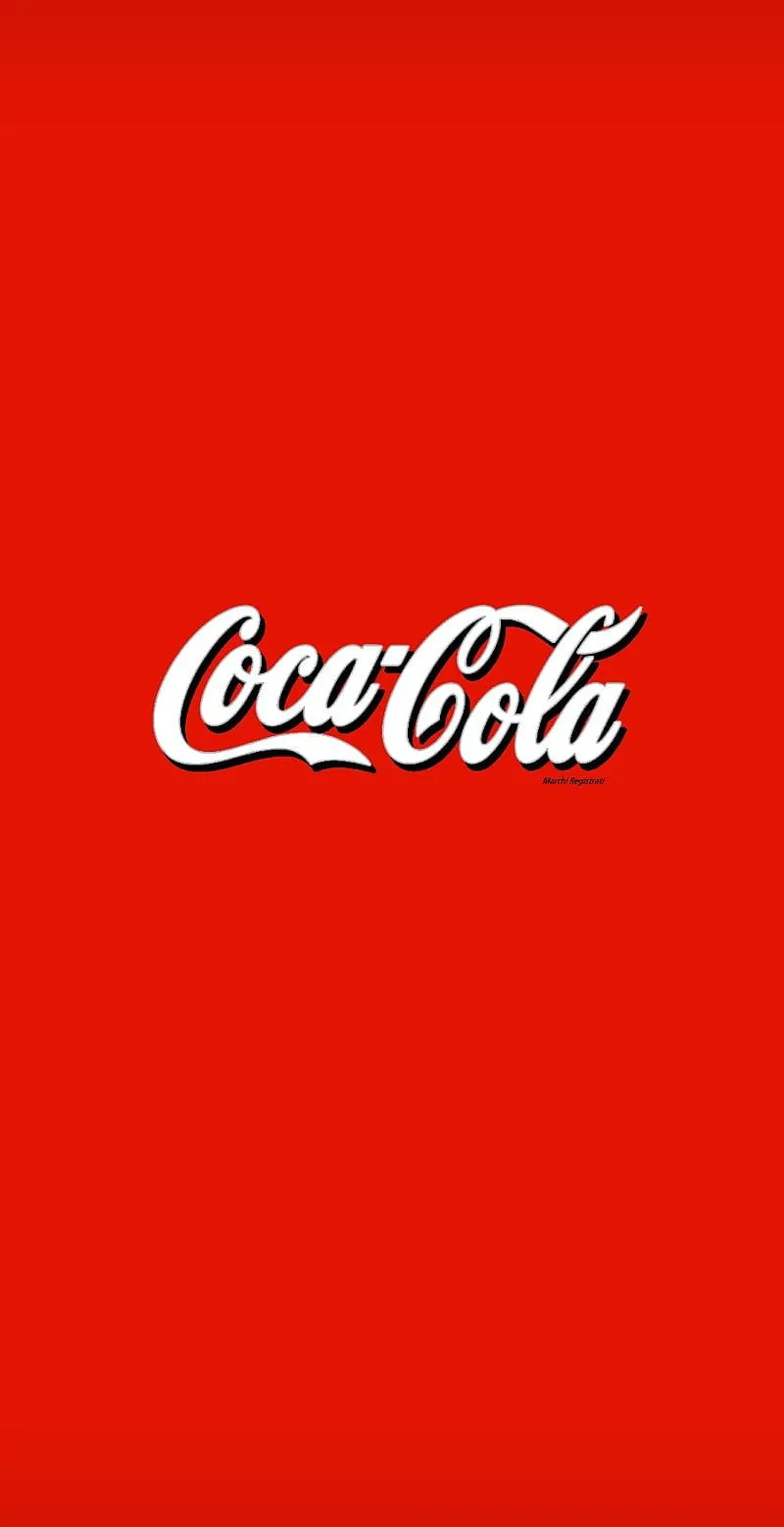 Coca Cola, red, logo, white, drink, HD phone wallpaper