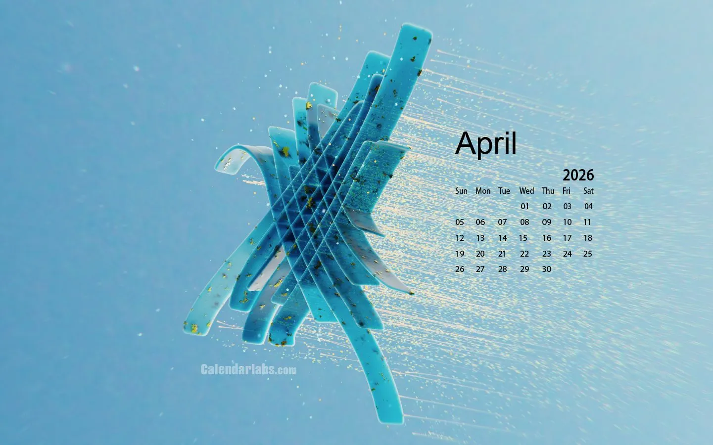 April 2026 Desktop Wallpaper Calendar