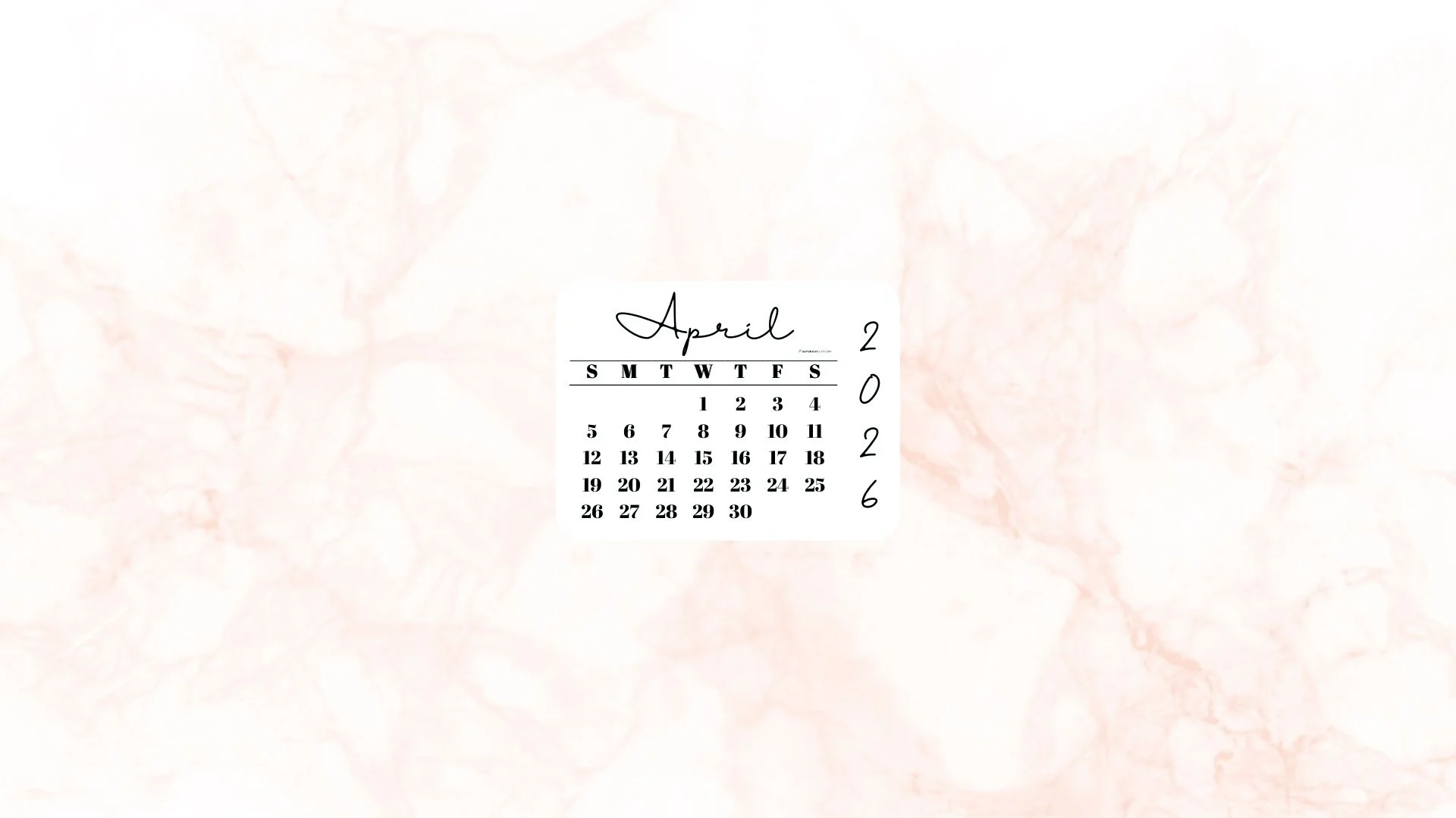 April Desktop Background