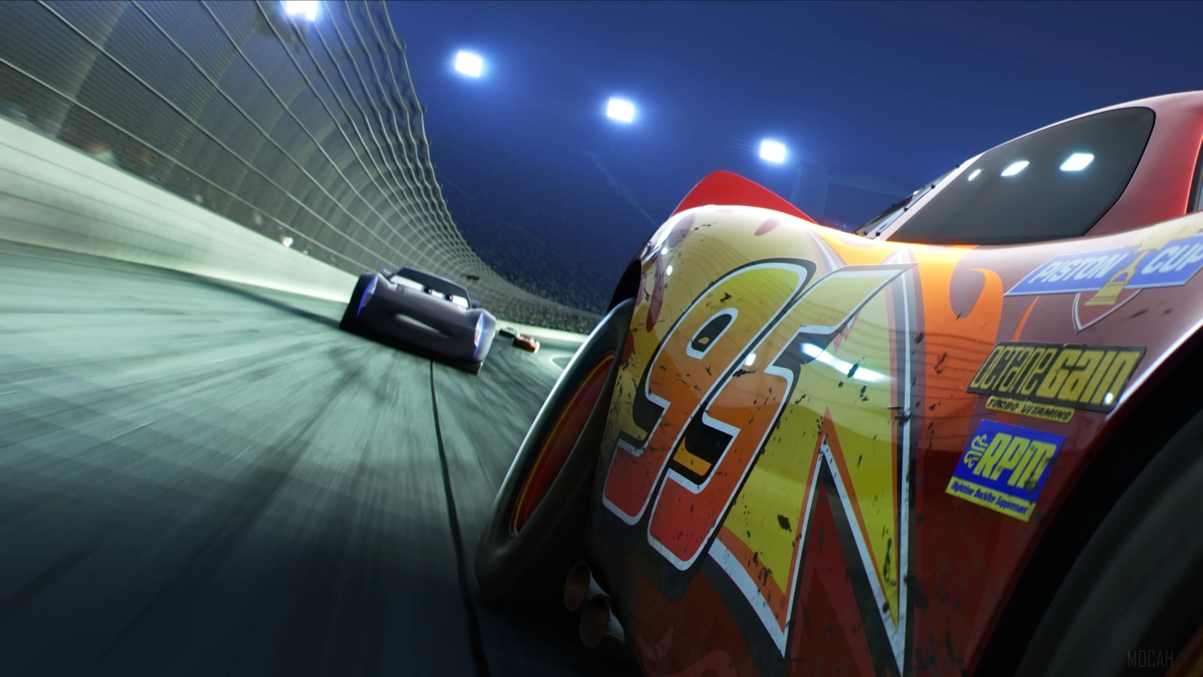 Lightning Mcqueen Racing Scene From Cars 3 4K, HD Wallpaper